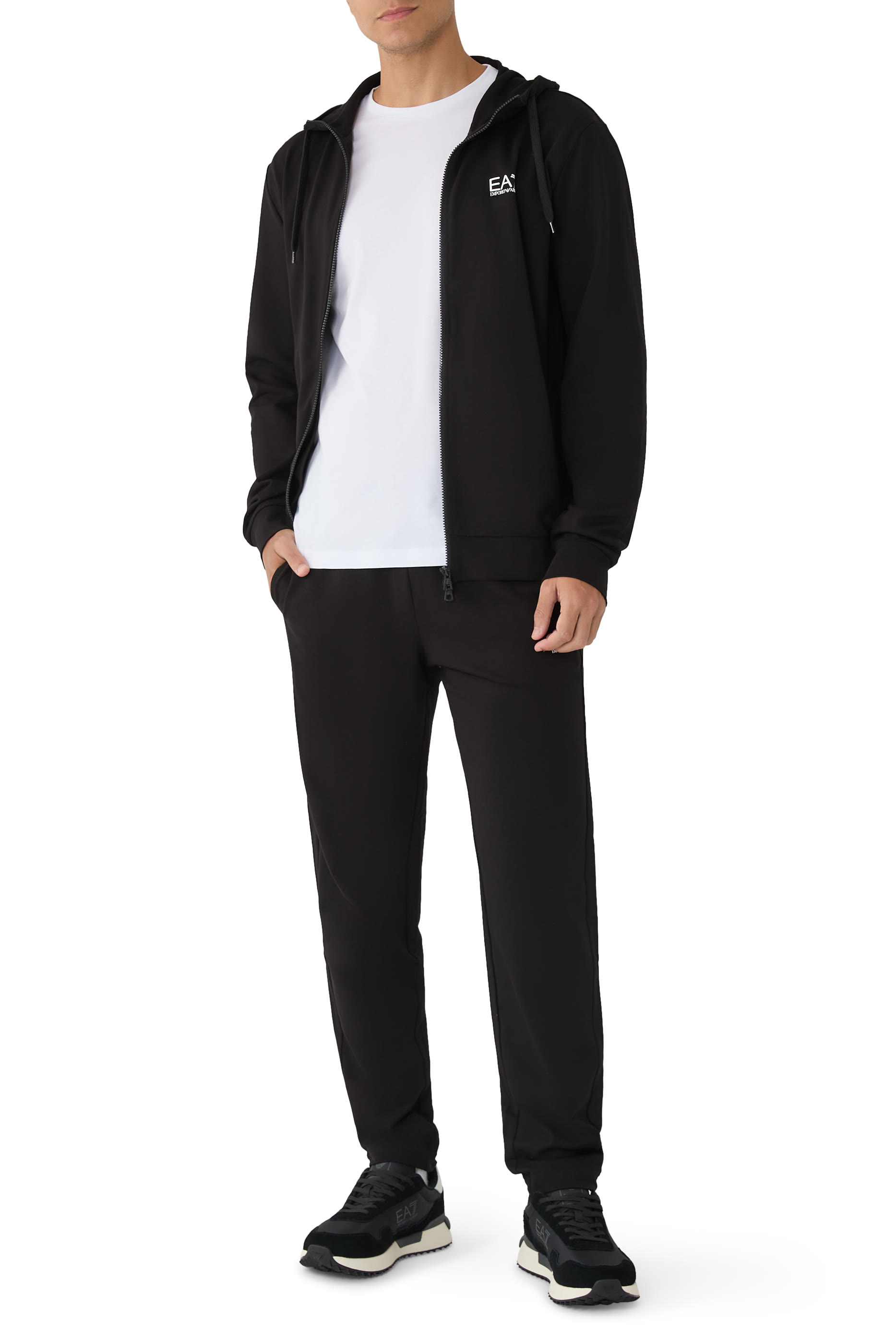 تيشيرت مزين بشعار الماركة قطن-جيرسيه