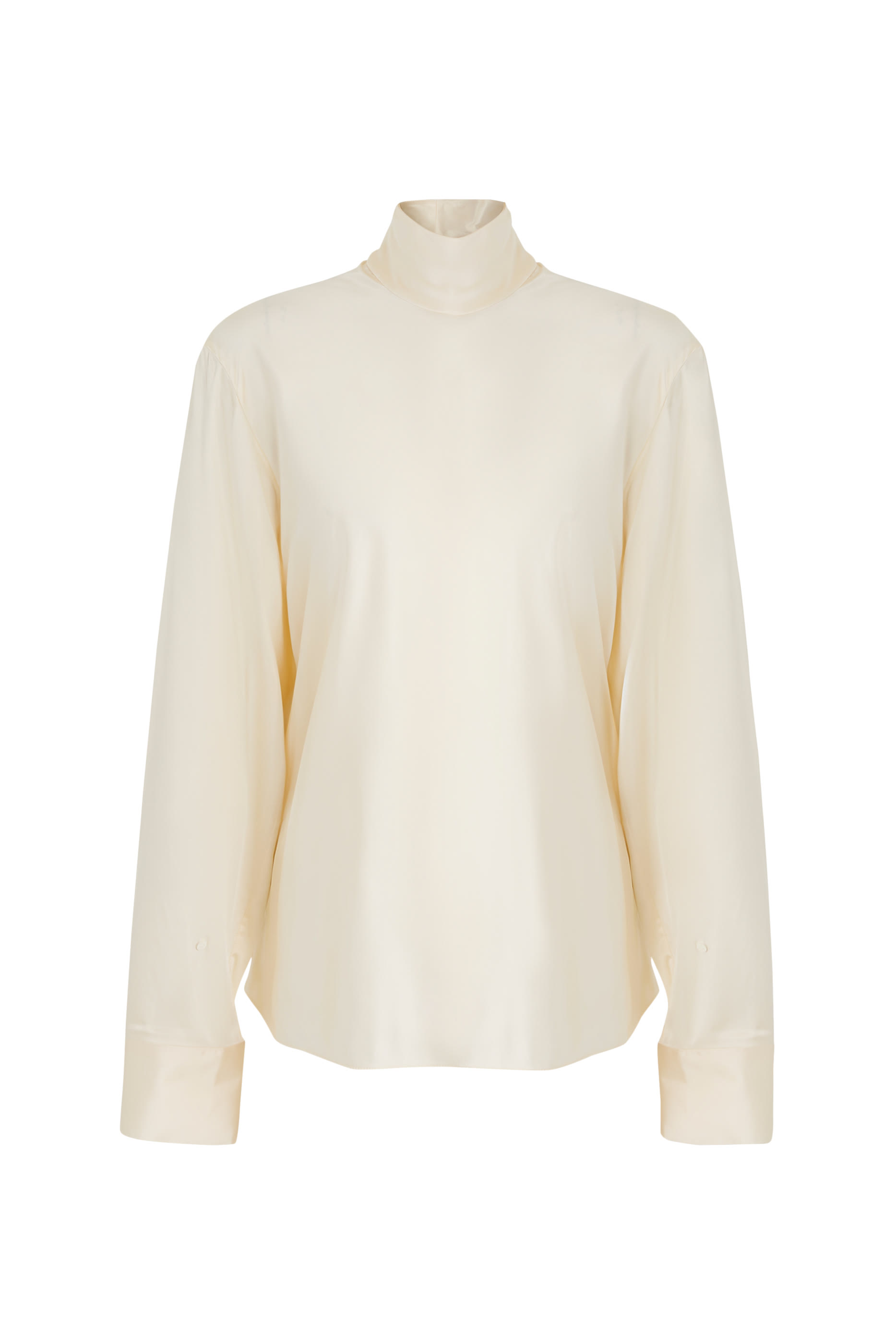 بلوزة بأكتاف مكشوفة ستان