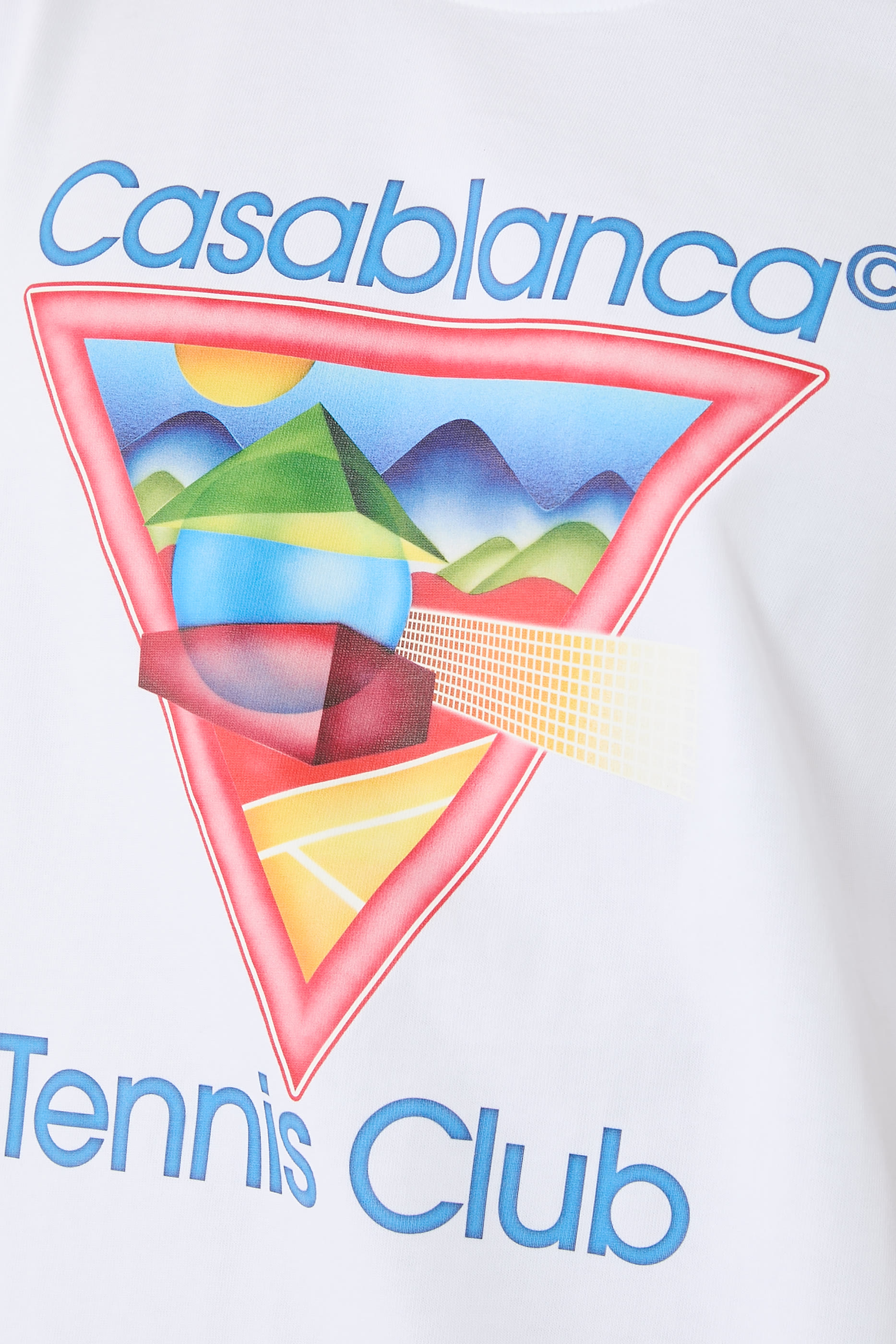 تيشيرت بنقشة تنس كلوب وشعار الماركة