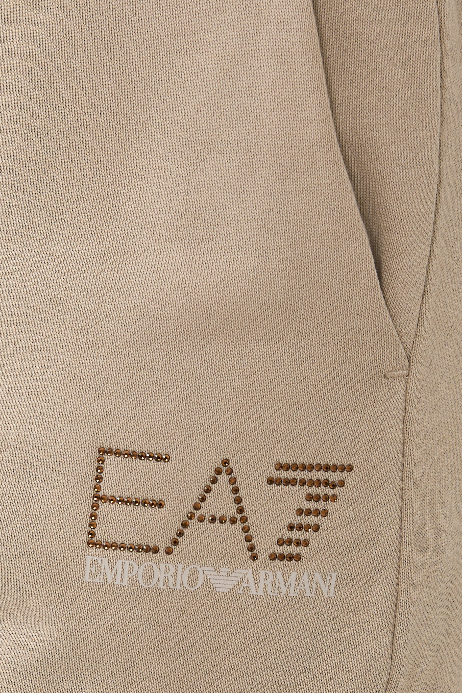 بنطال بشعار الماركة مزيج قطن مطاطي