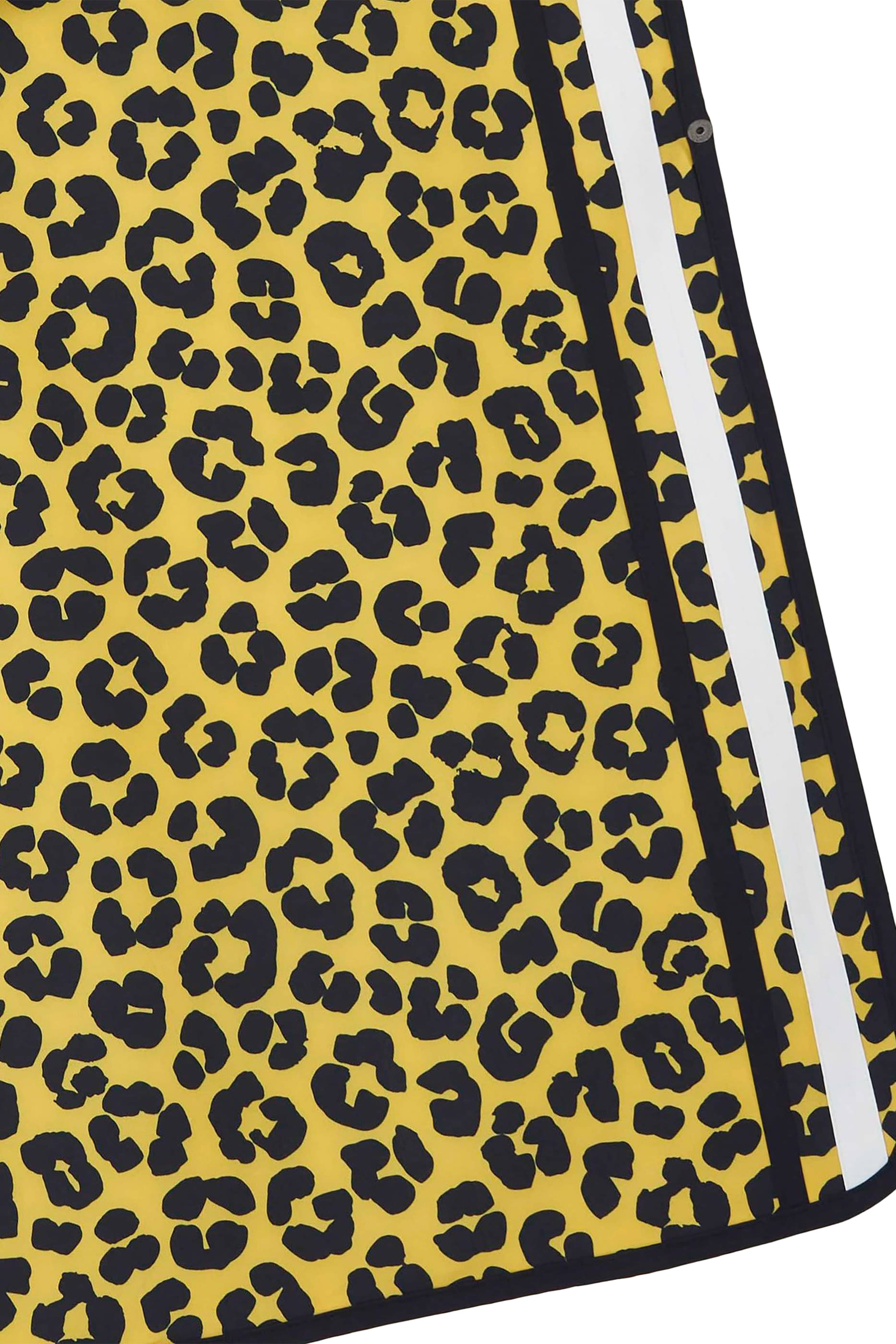 منشفة بتصميم بونشو بنقشة جلد الفهد للأطفال