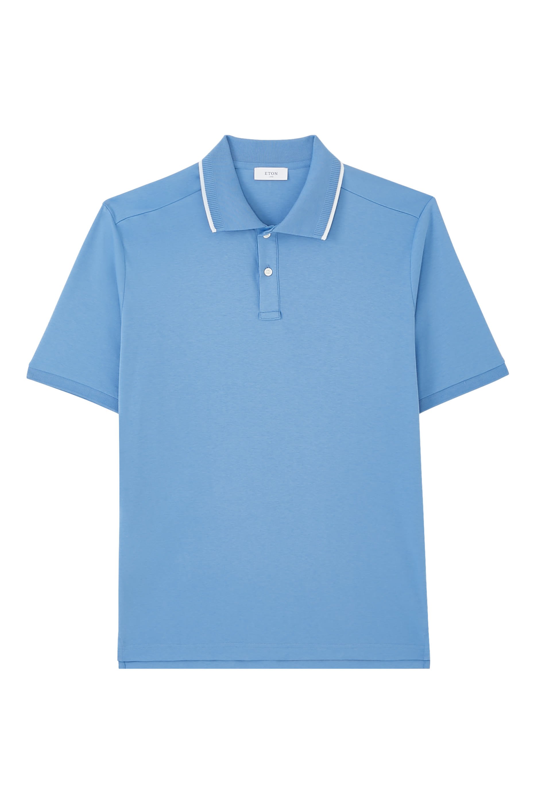 قميص بولو بحواف بلون مغاير قطن متشابك