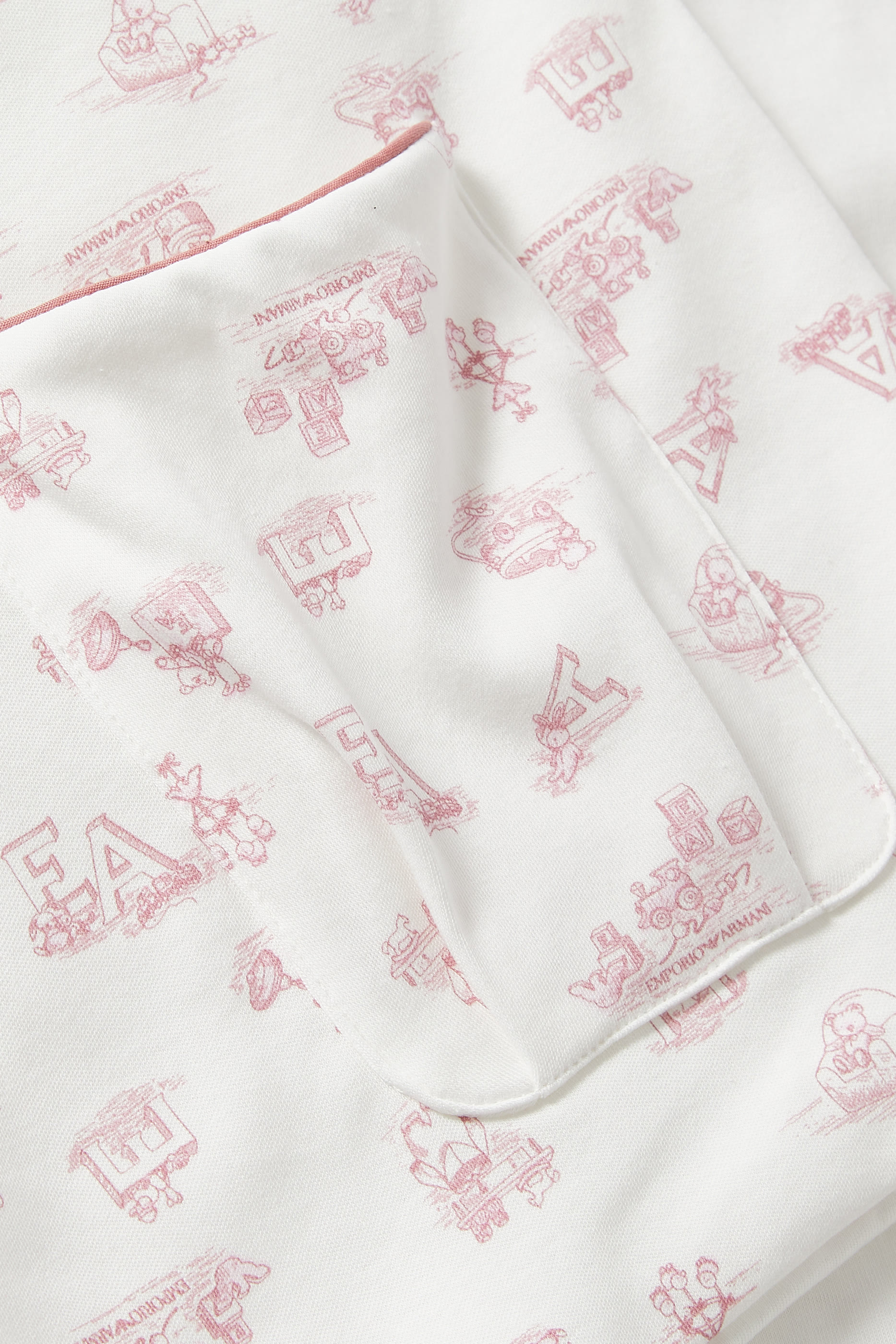 بطانية بنقشة شعار الماركة بحجم صغير للأطفال