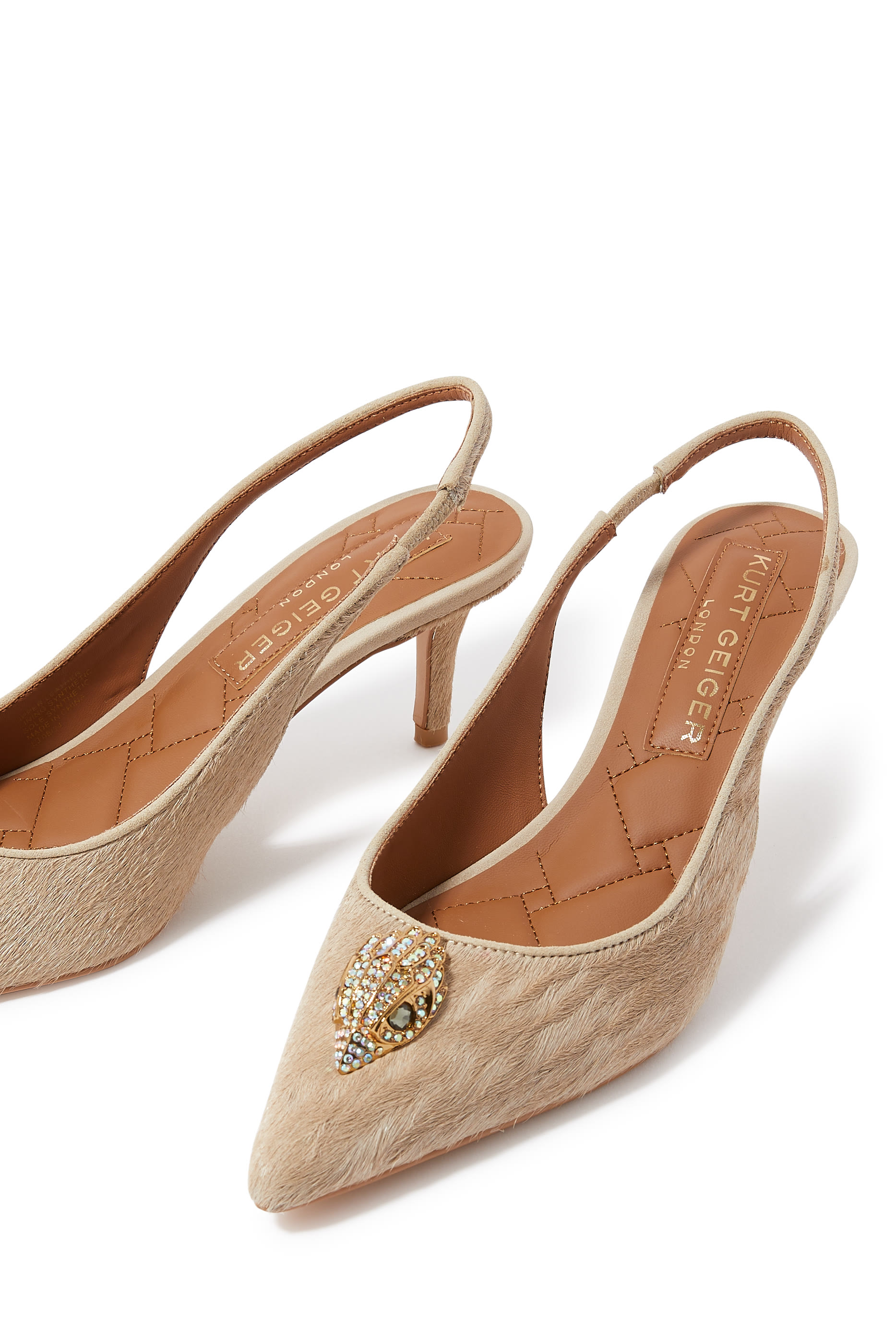 حذاء بلغرافيا 58 بكعب وسير خلفي