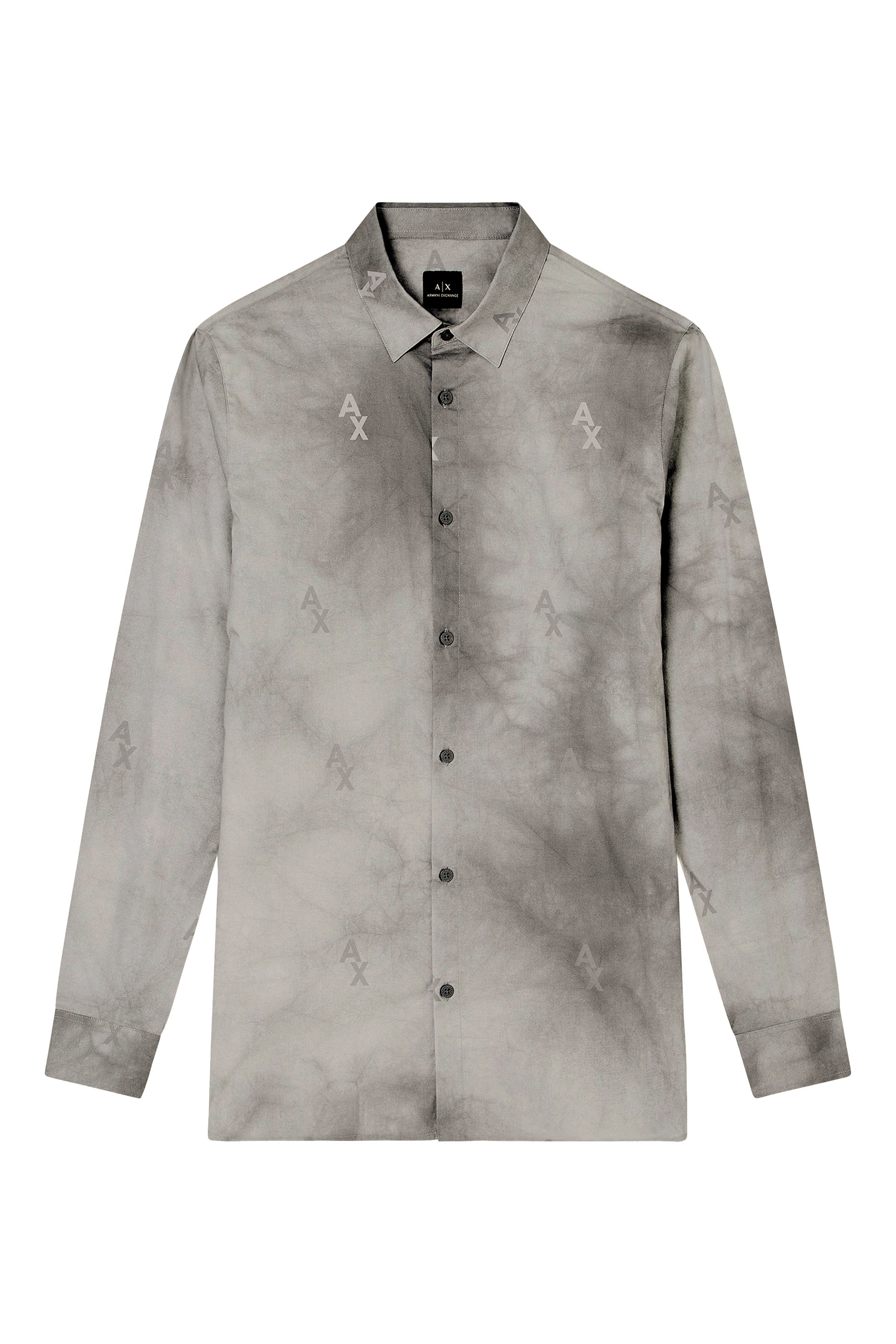  قميص بقصة ضيقة بطبعة بلون متدرج