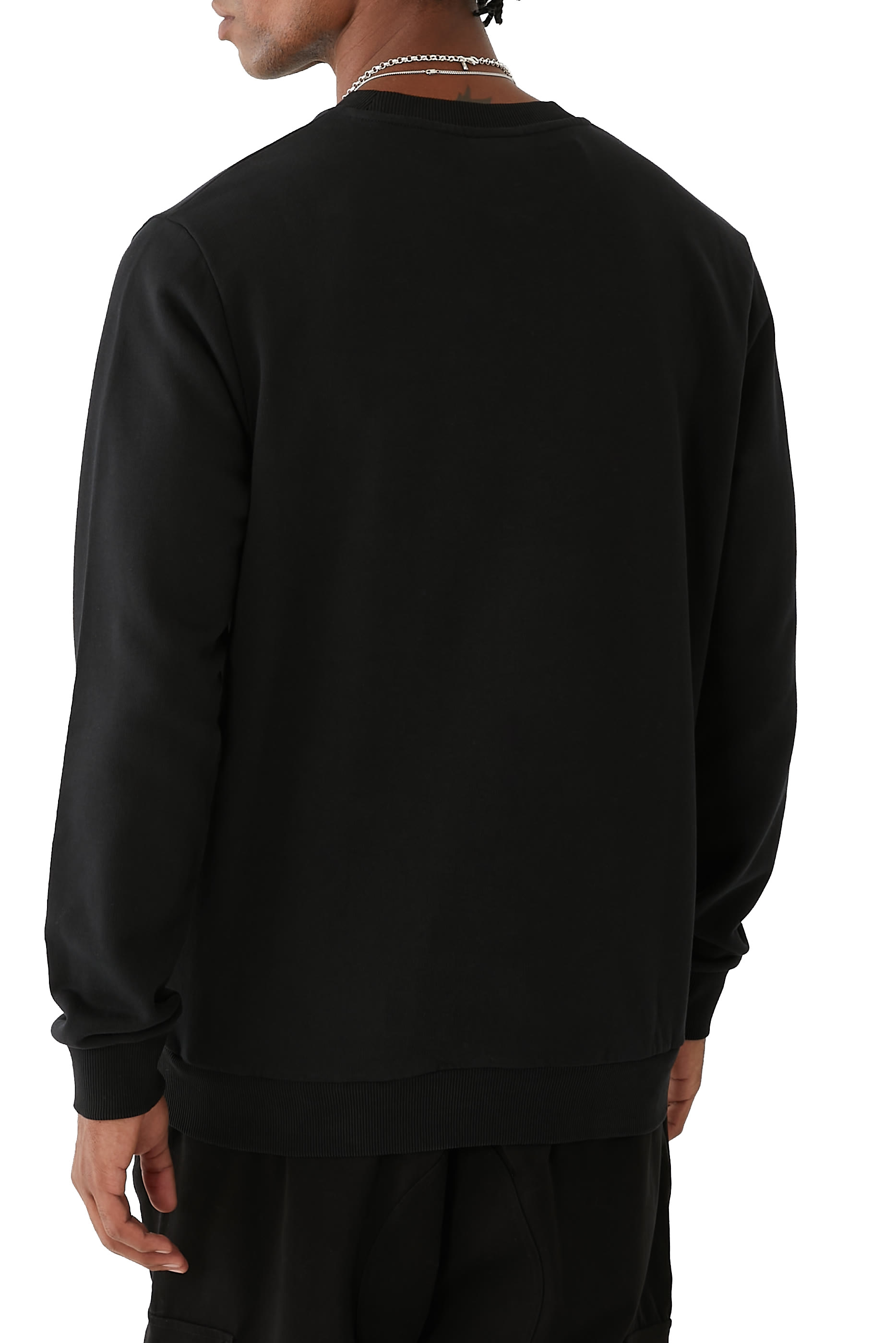 سويت شيرت بقصة عادية وشعار الماركة