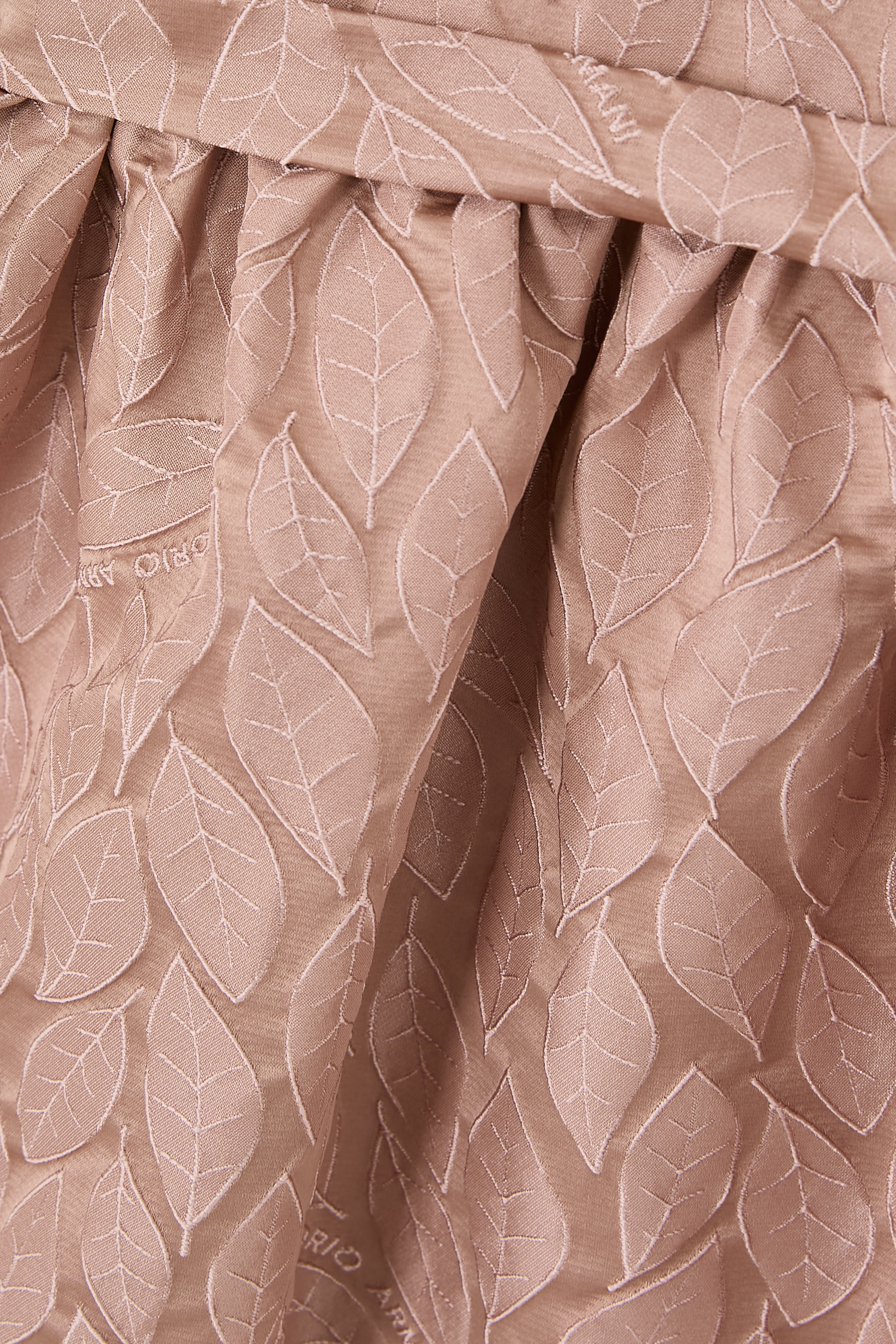 Kids Leaf Design Jacquard Dress