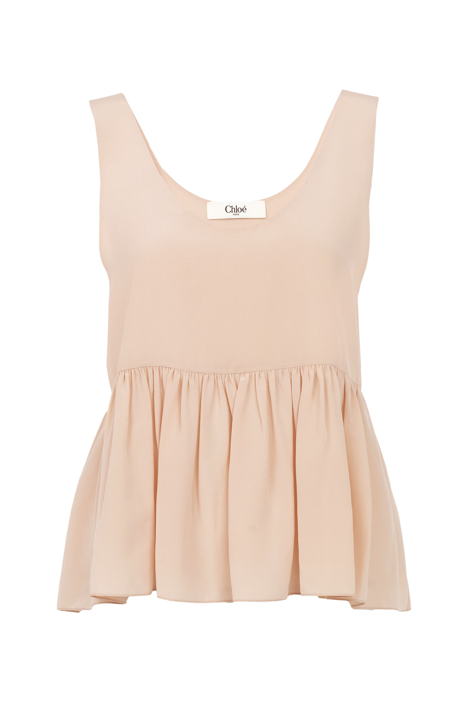 Gathered Sleeveless Top