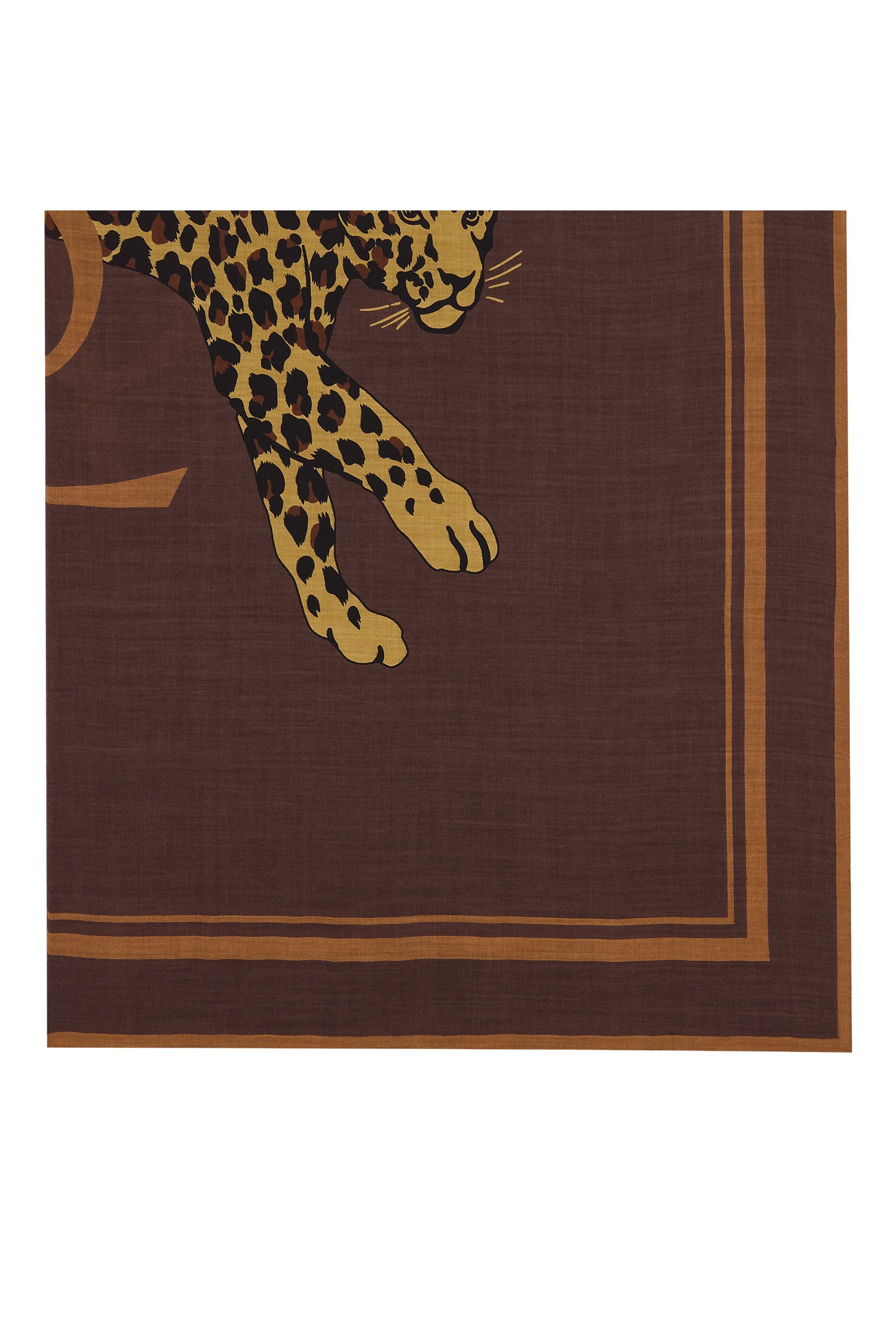 وشاح مربع بشعار كاسندر صوف وتويل