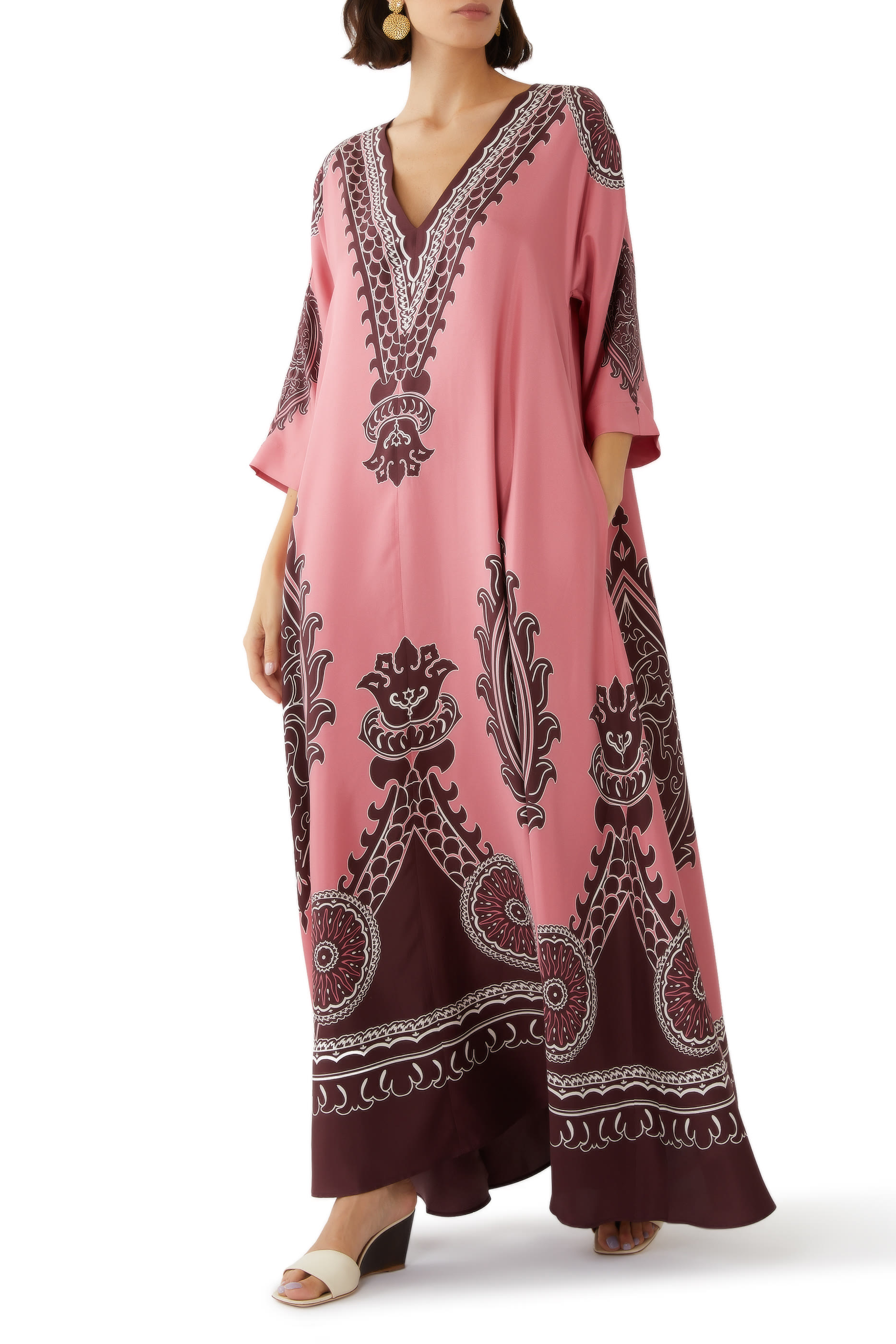 فستان مومو تويل حرير