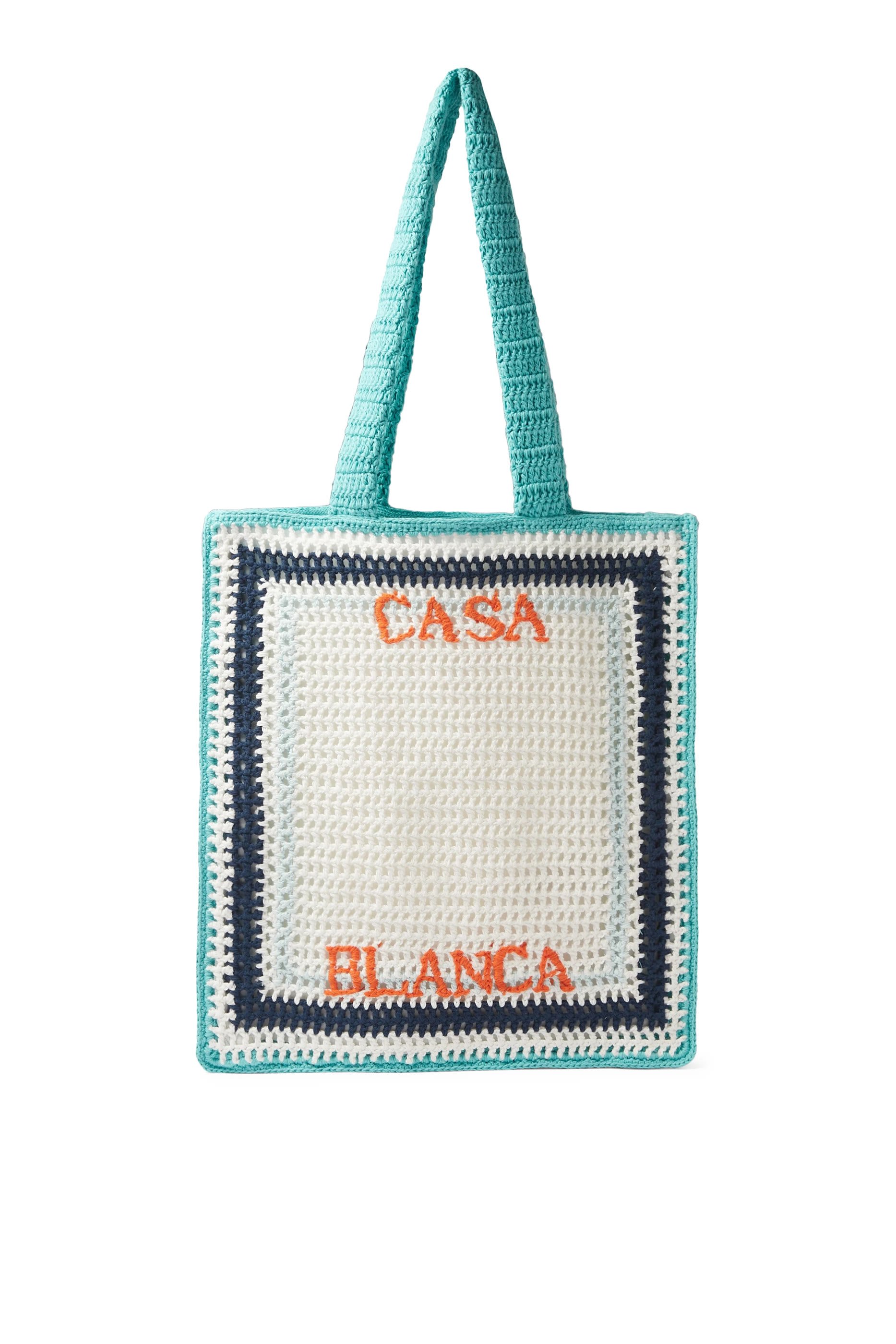 حقيبة كروشيه بخطوط