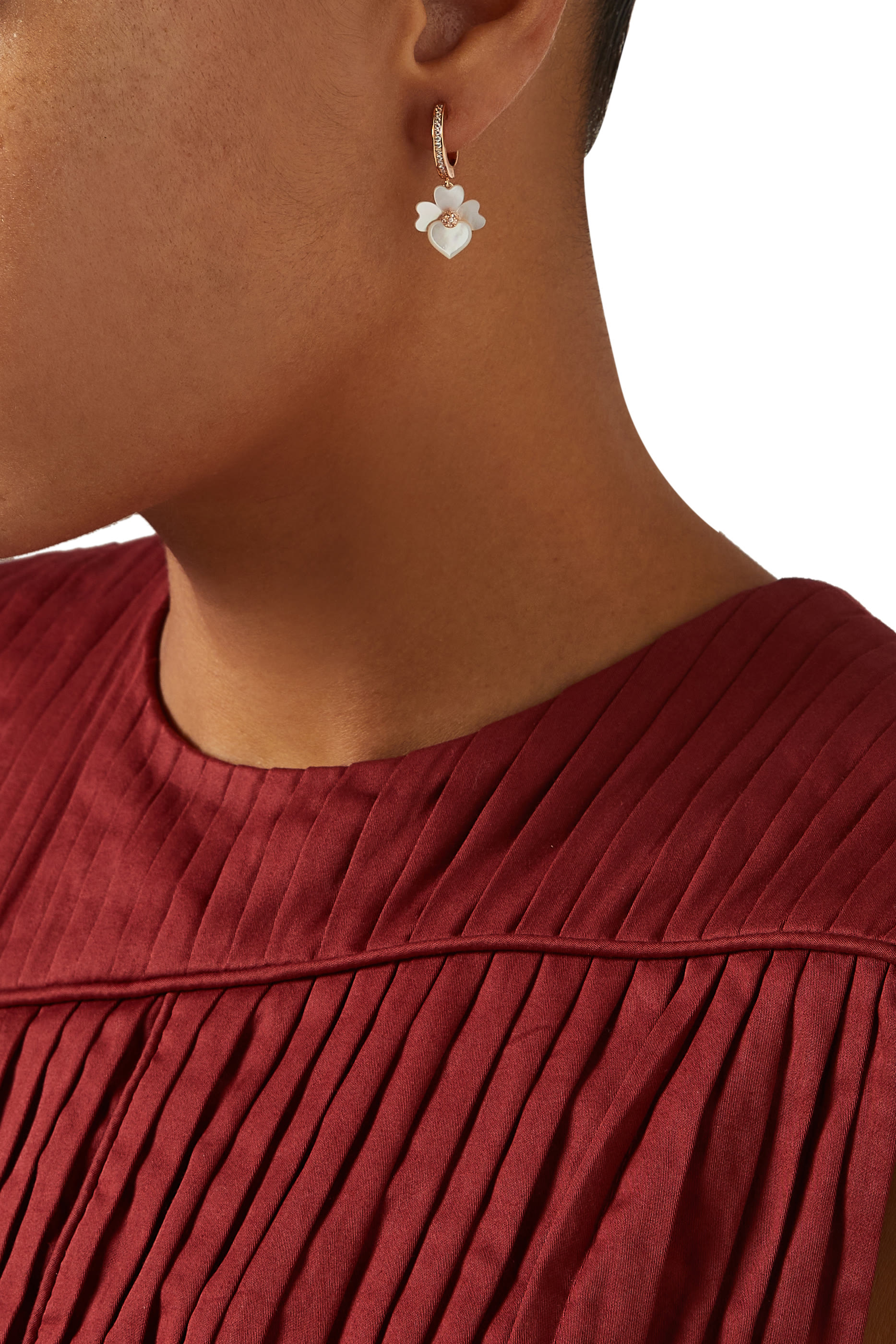 أقراط بريشس بانسي متدلية مرصعة