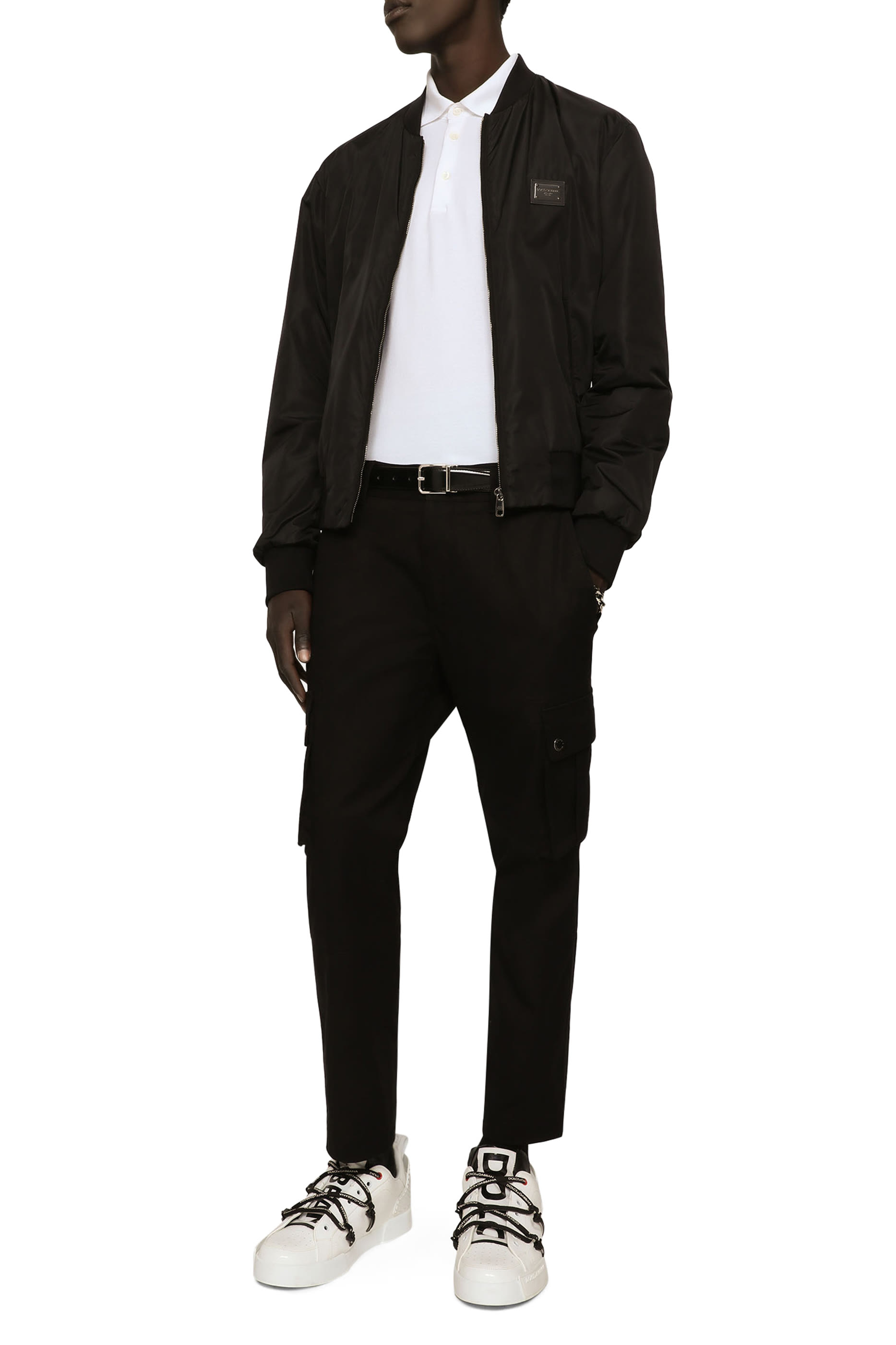 قميص بولو بيكيه قطن بشعار الماركة