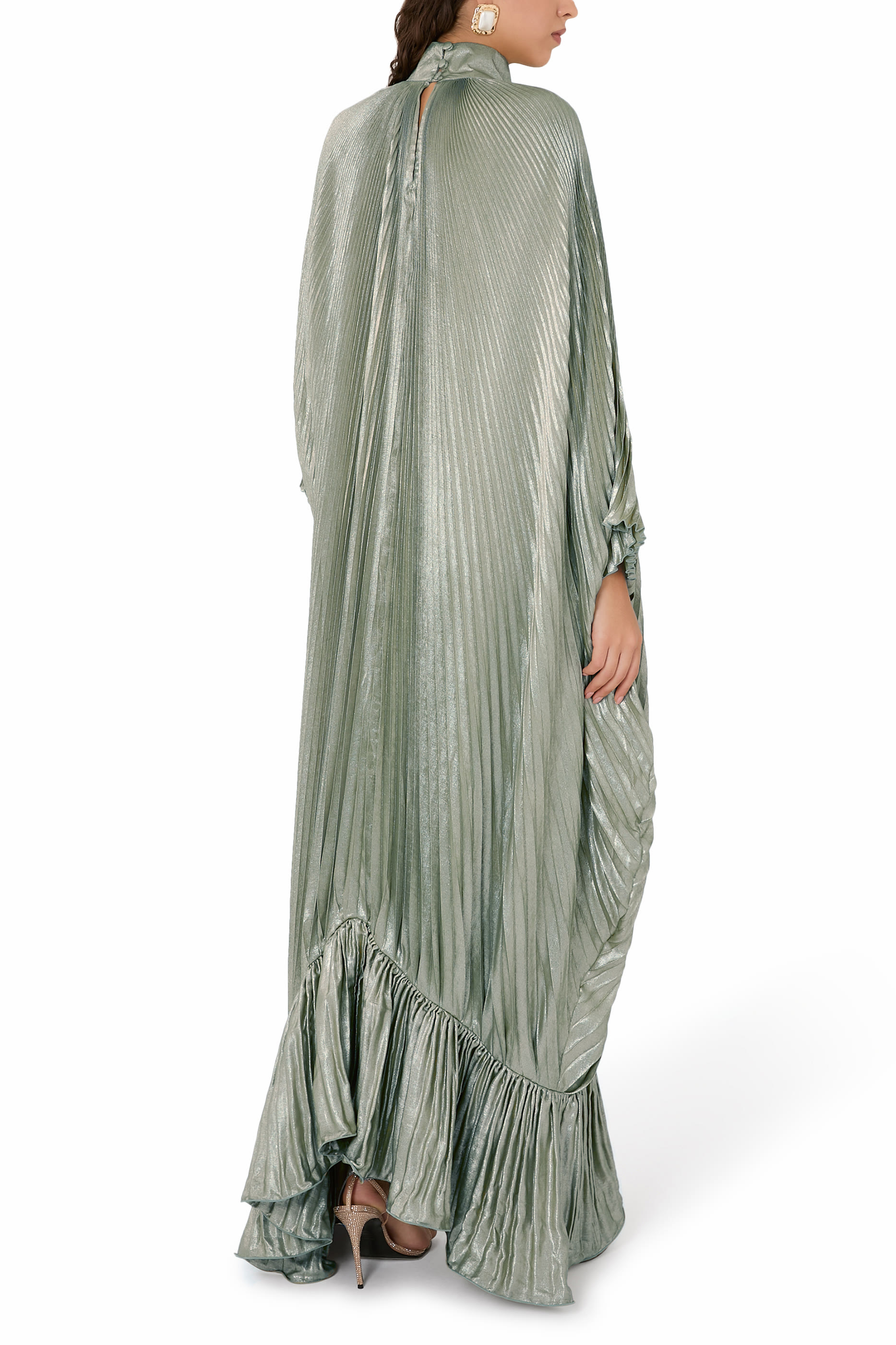 فستان سهرة بخصر مرتفع