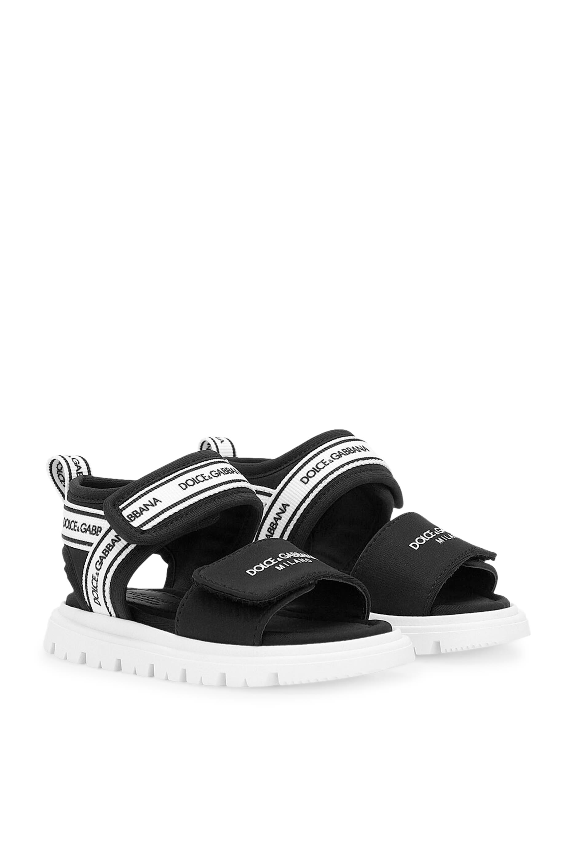 صندل مطاطي بطبعات شعار الماركة بتصميم ثلاثي الأبعاد للأطفال