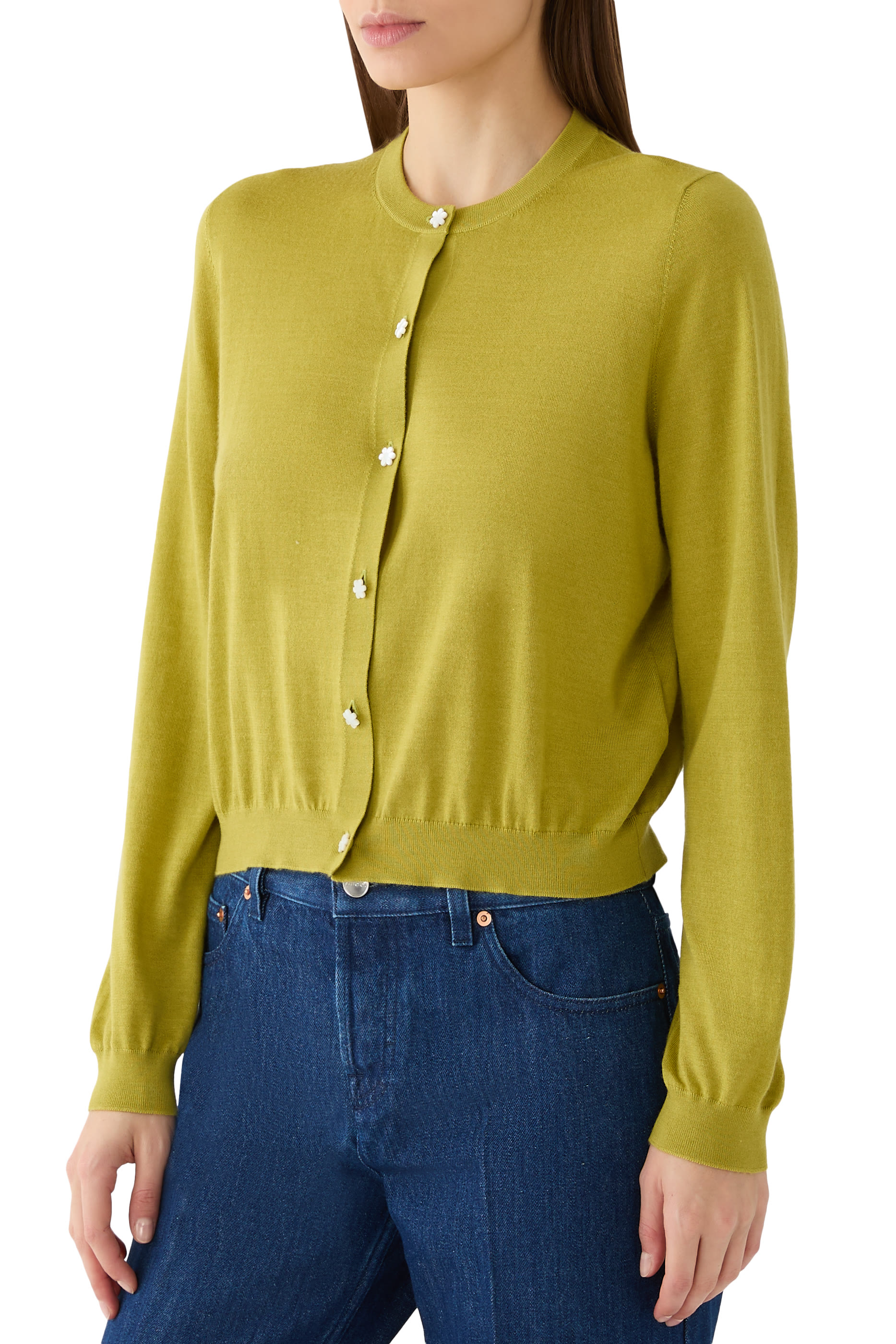 كارديغان حرير وكشمير ناعم للغاية