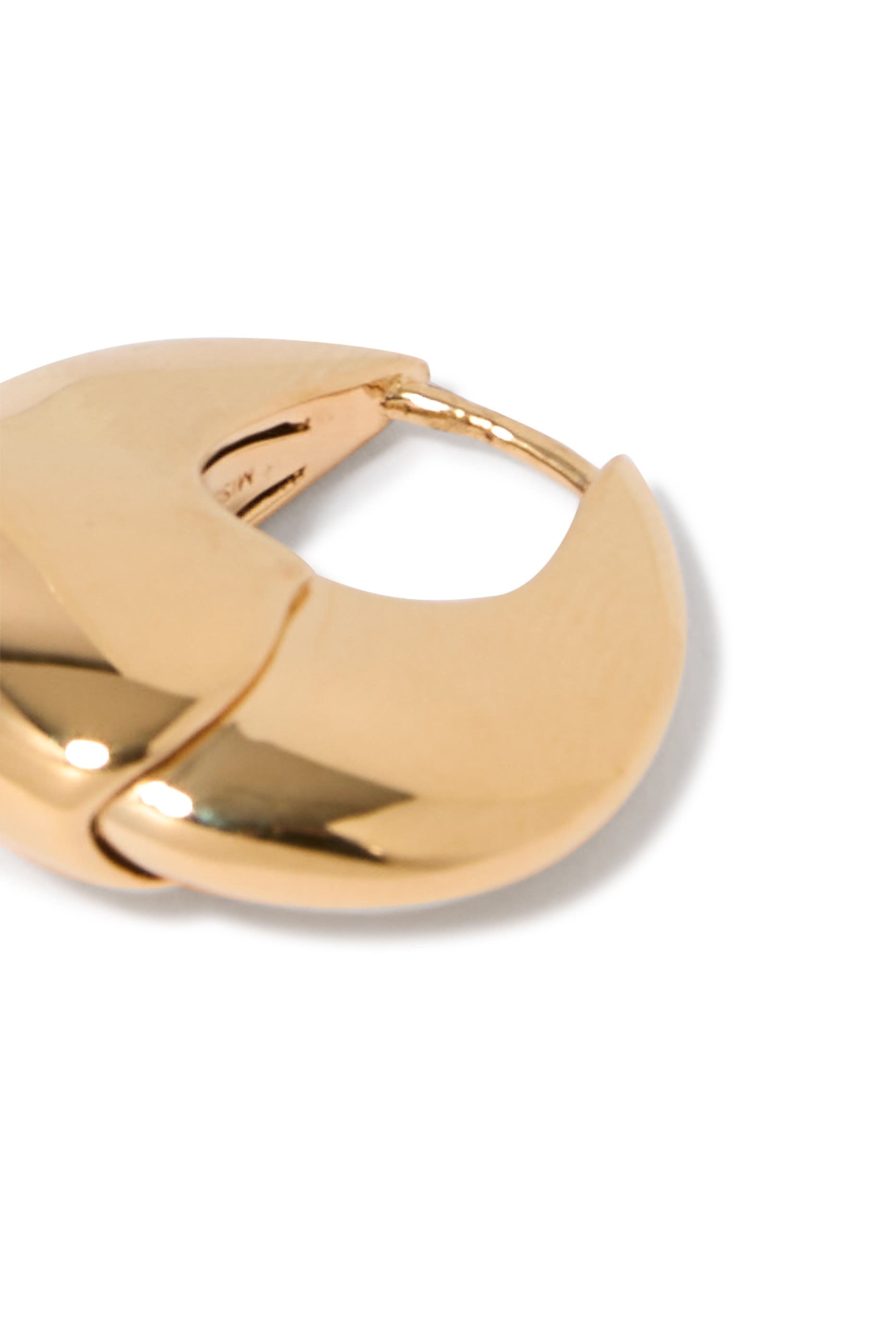 Sculptural Pebble Small Hoop Earrings