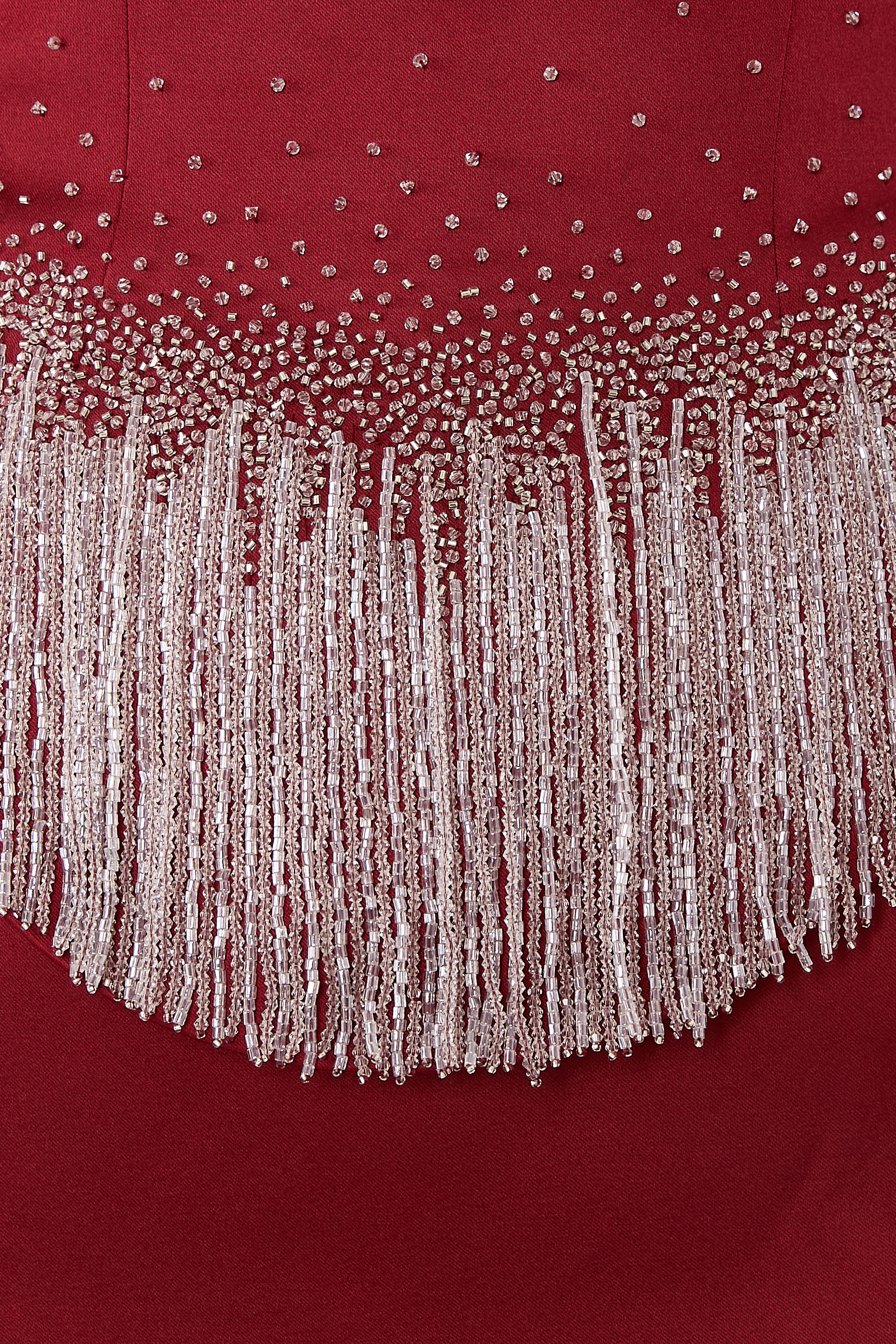 فستان سهرة لوز حرير تافيتا