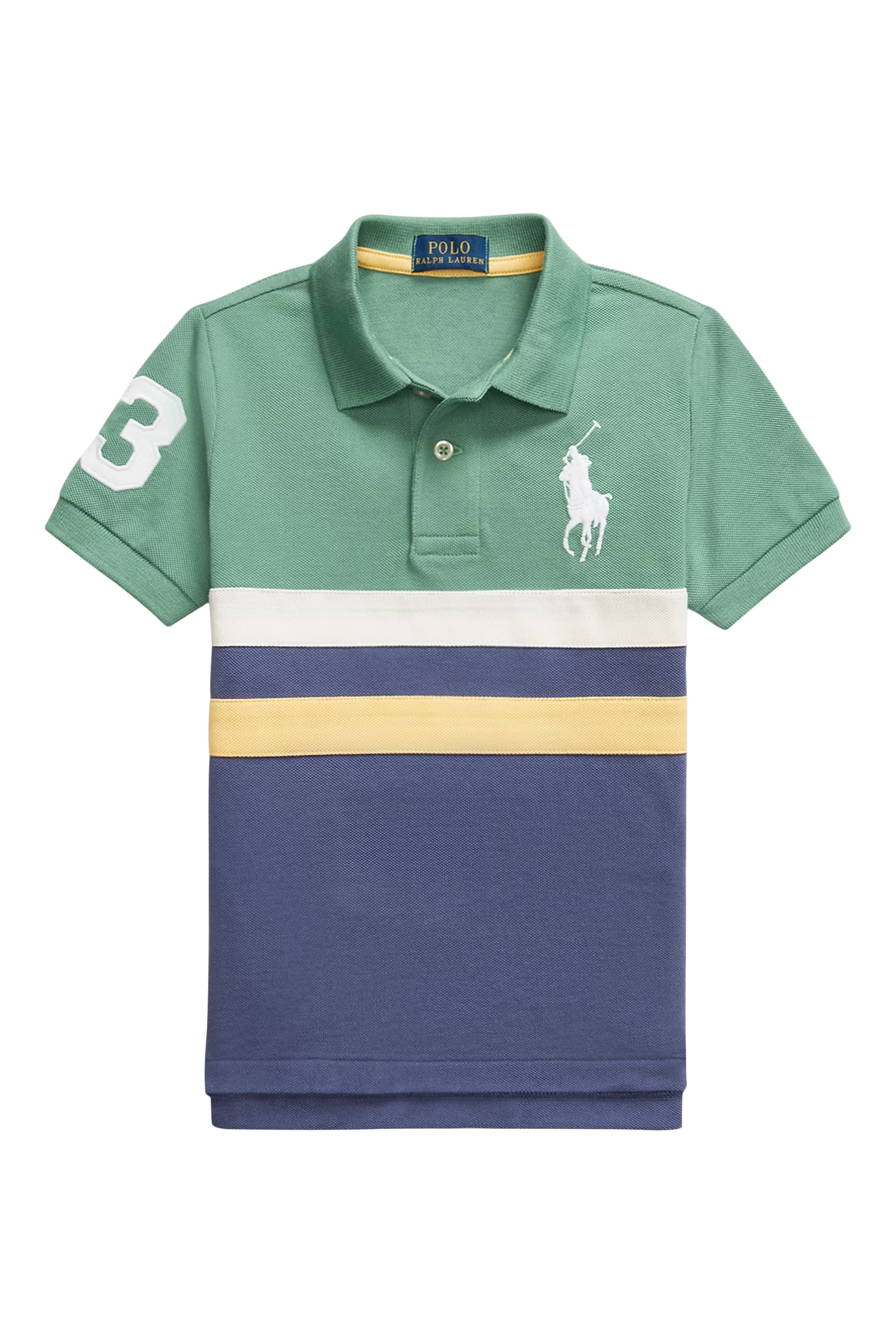 قميص بولو بشعار الماركة للأطفال