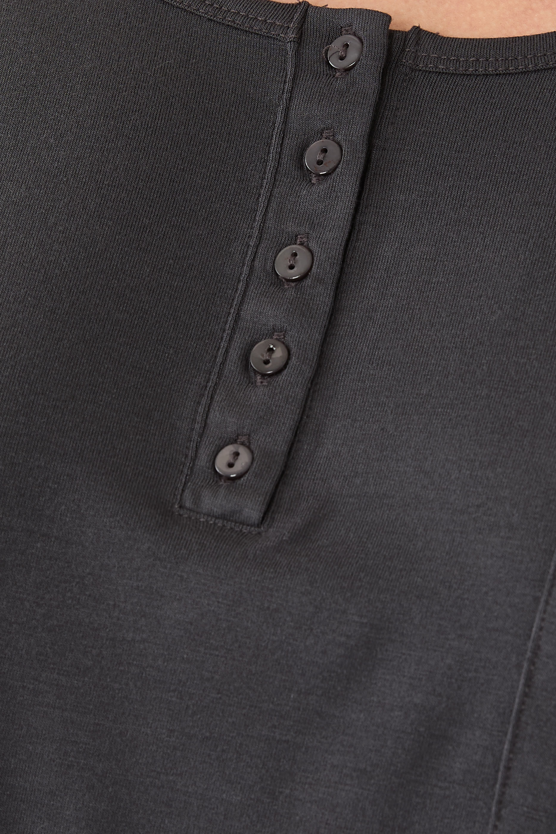 طقم بيجامة بقصة مربعة مريحة بياقة هينلي