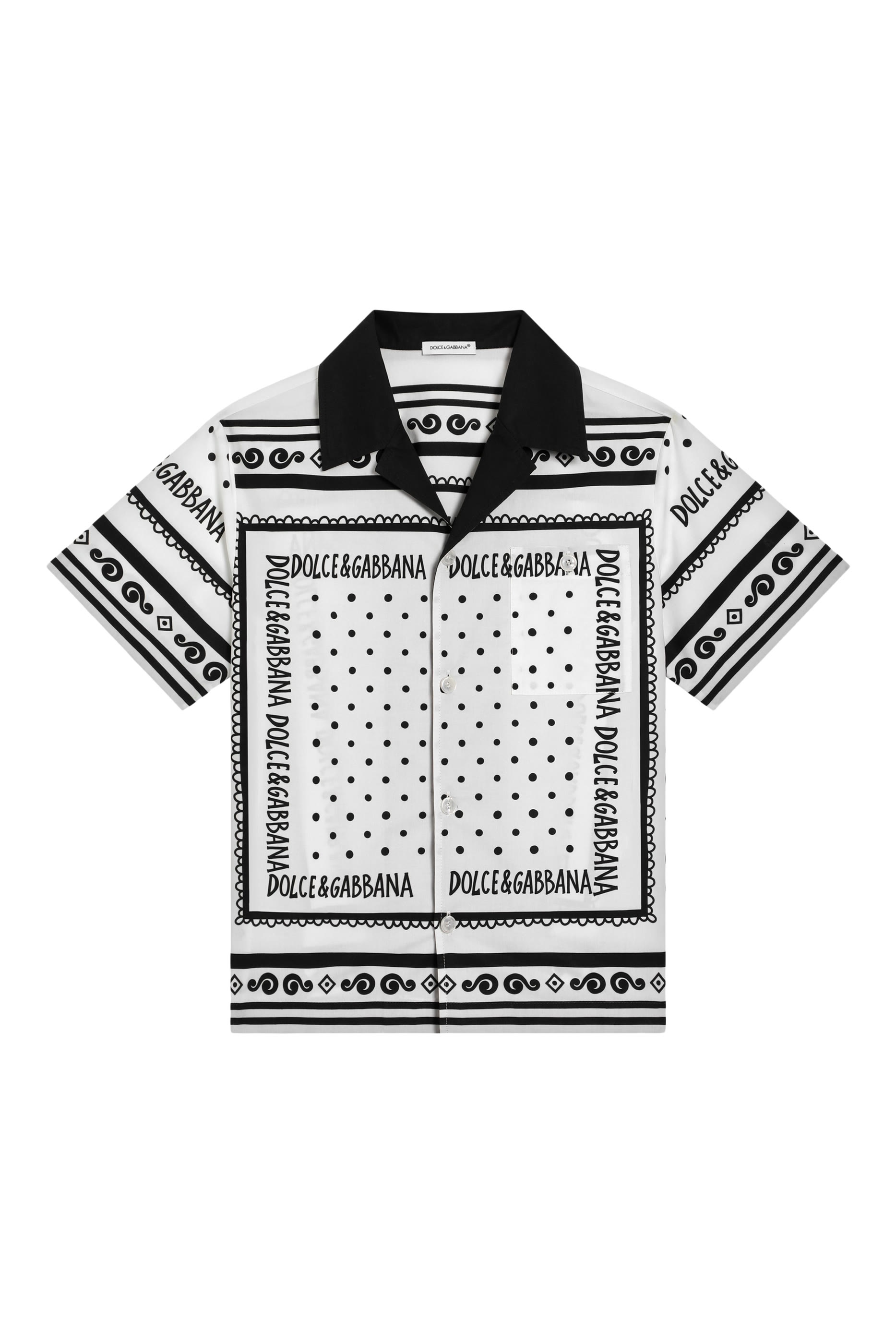 قميص بنقشة باندانا بوبلين للأطفال