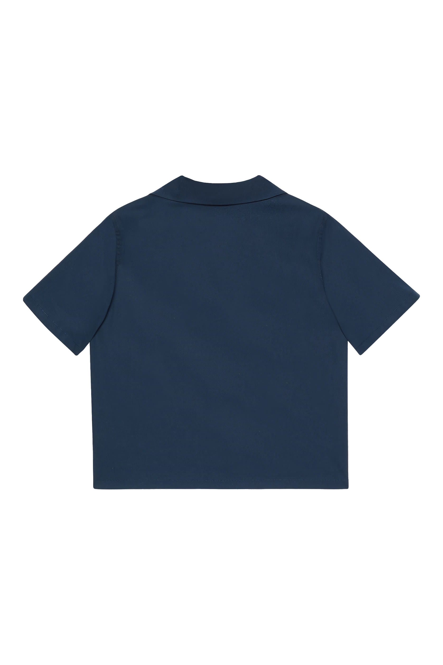 قميص مطرز بحرفي شعار الماركة بنمط متداخل للأطفال