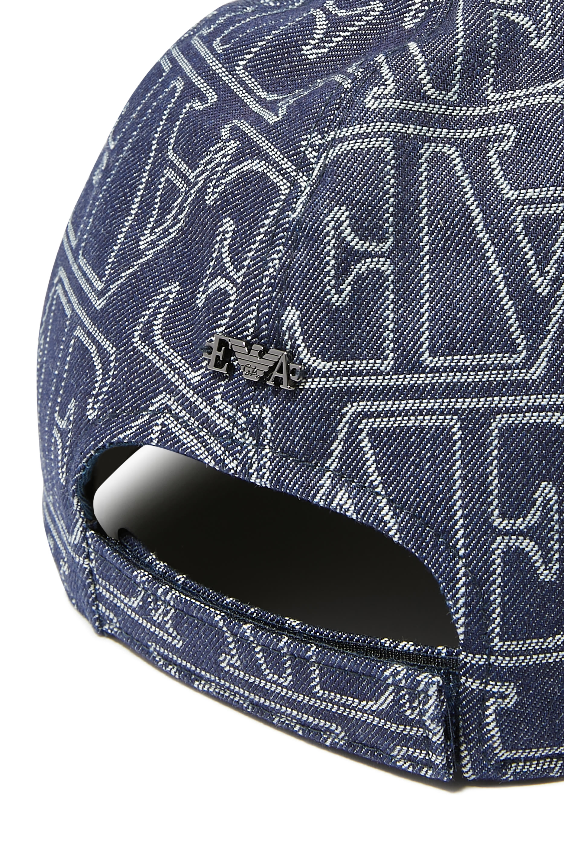 كاب بيسبول دنيم مزين كليا بنقشة شعار الماركة