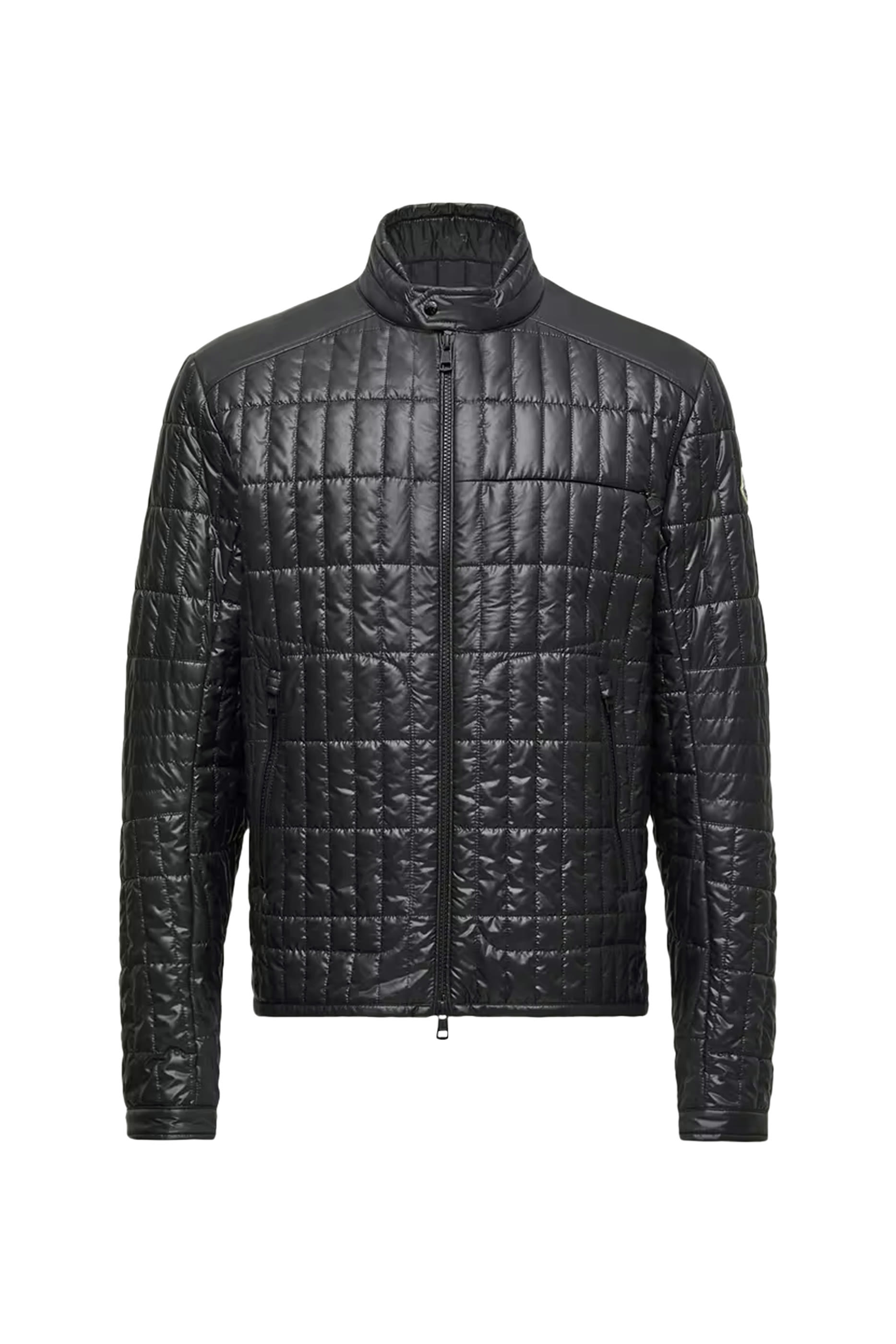 Lasne Vertical-Quilted Padded Biker Jacket