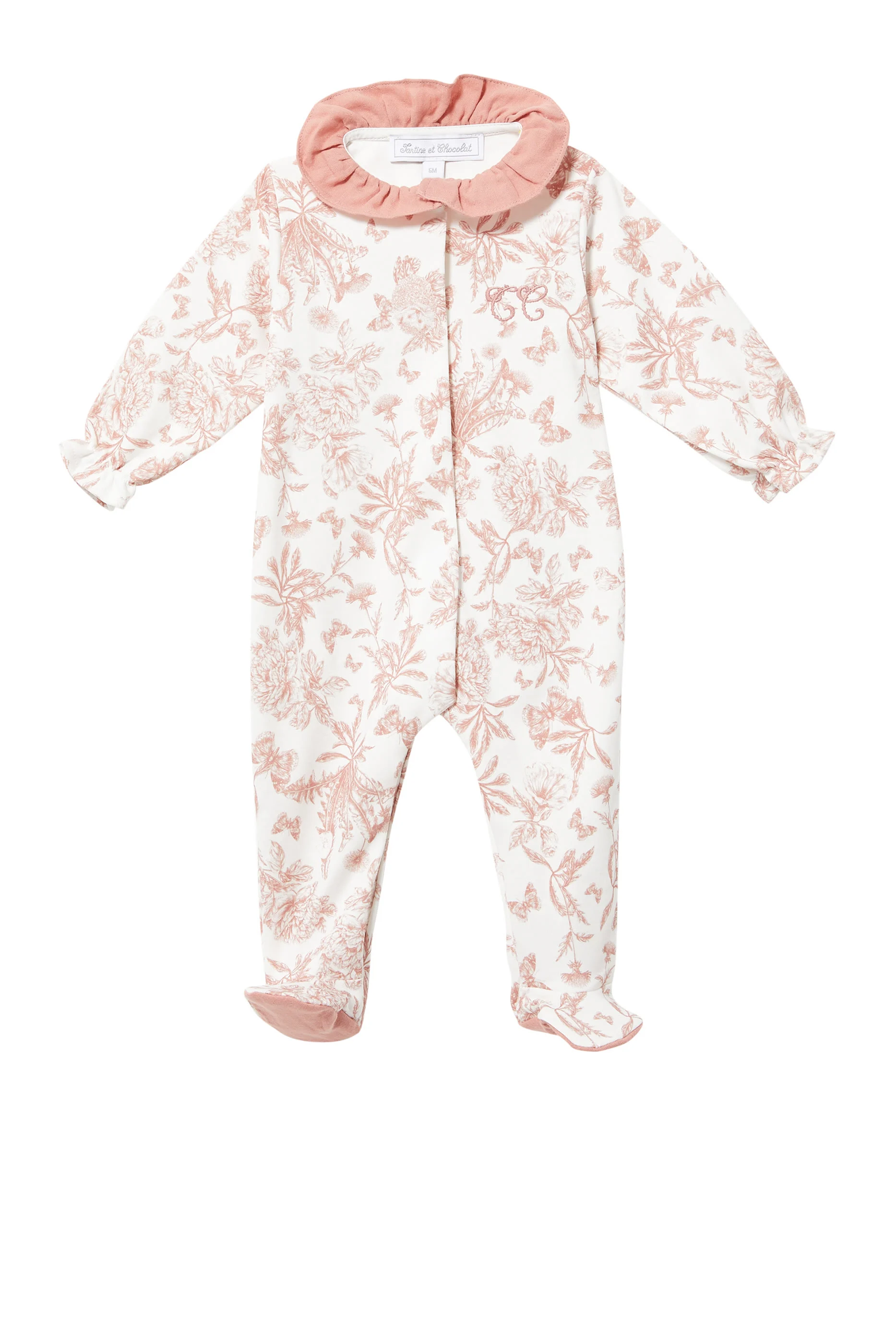 بيجاما قطعة واحدة بنقشة زهور