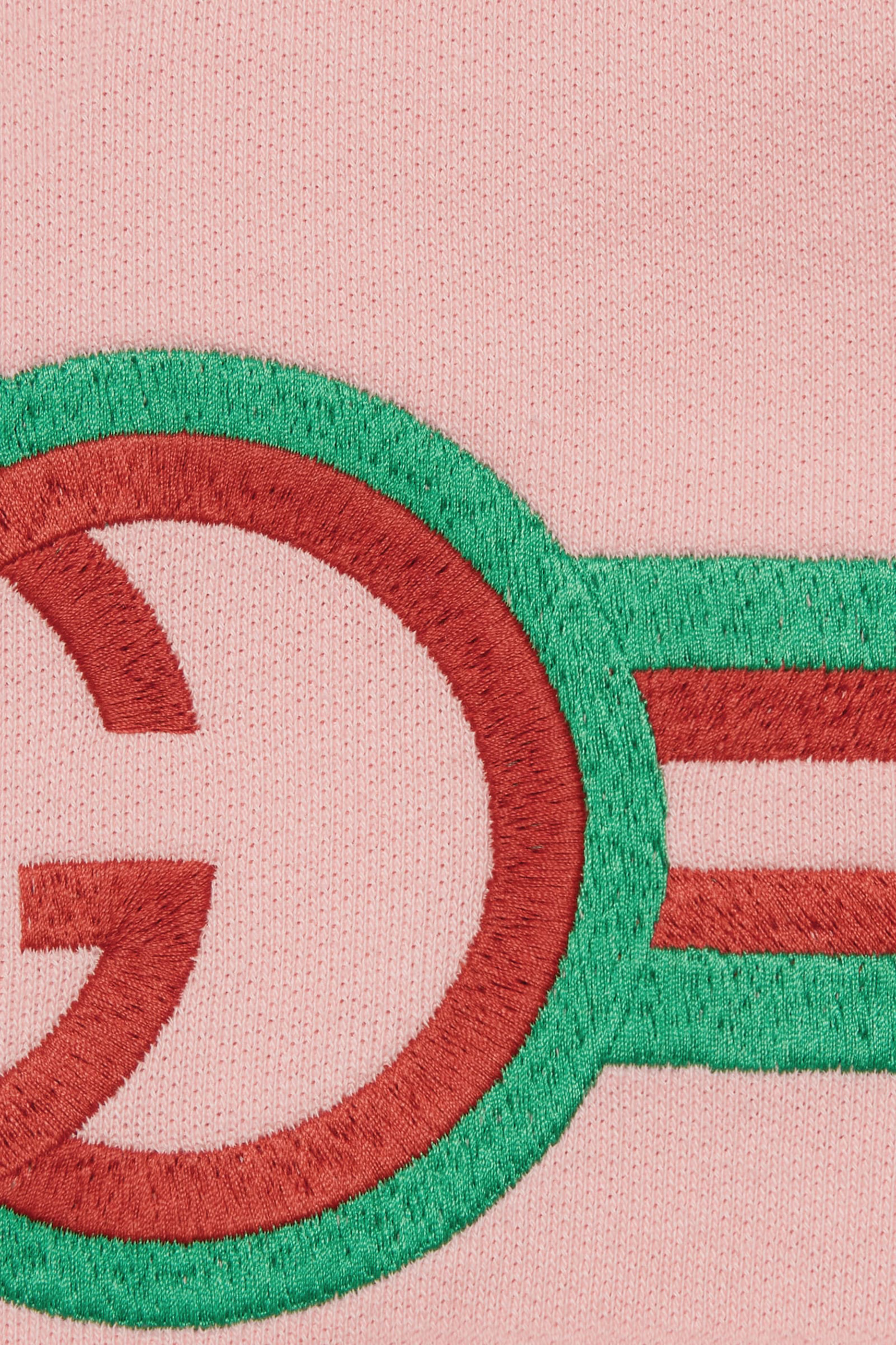 فستان للأطفال بنقشة حرفي شعار الماركة بتصميم متداخل