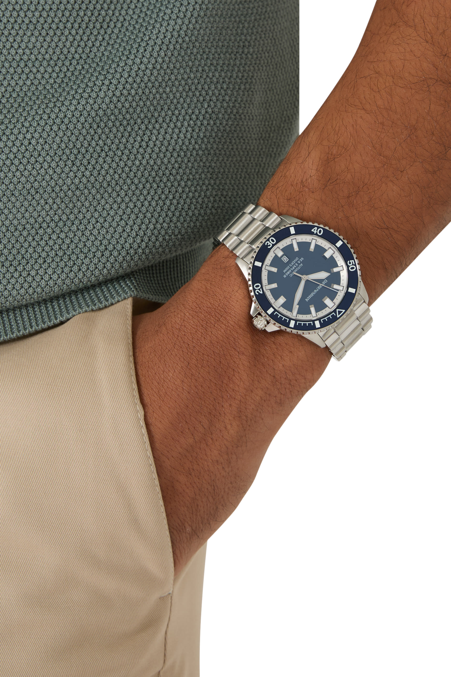 ساعة سي إكسبلورر أوتوماتيكية ستانليس ستيل