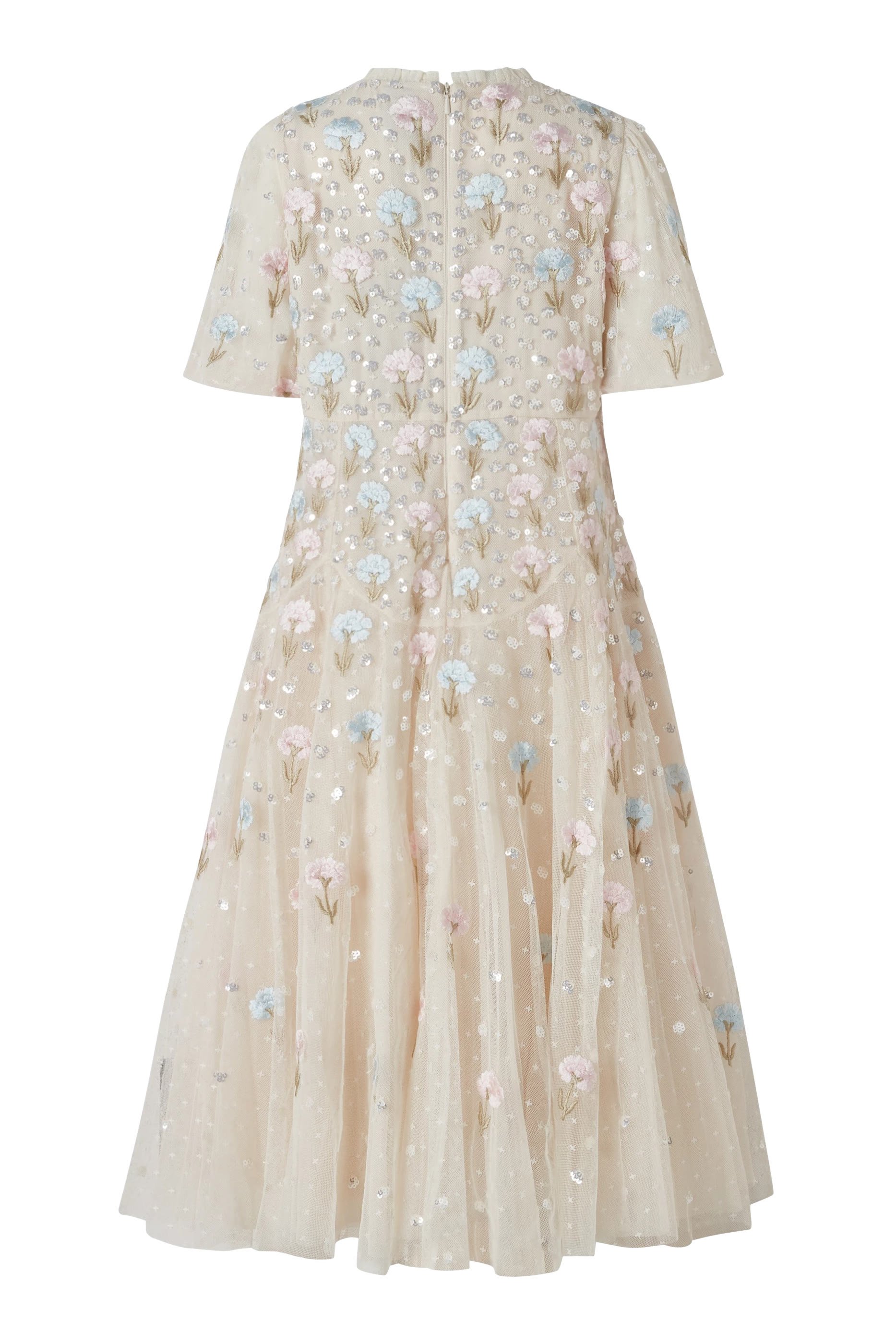 فستان مزخرف بنقشة نبات الهندباء للأطفال