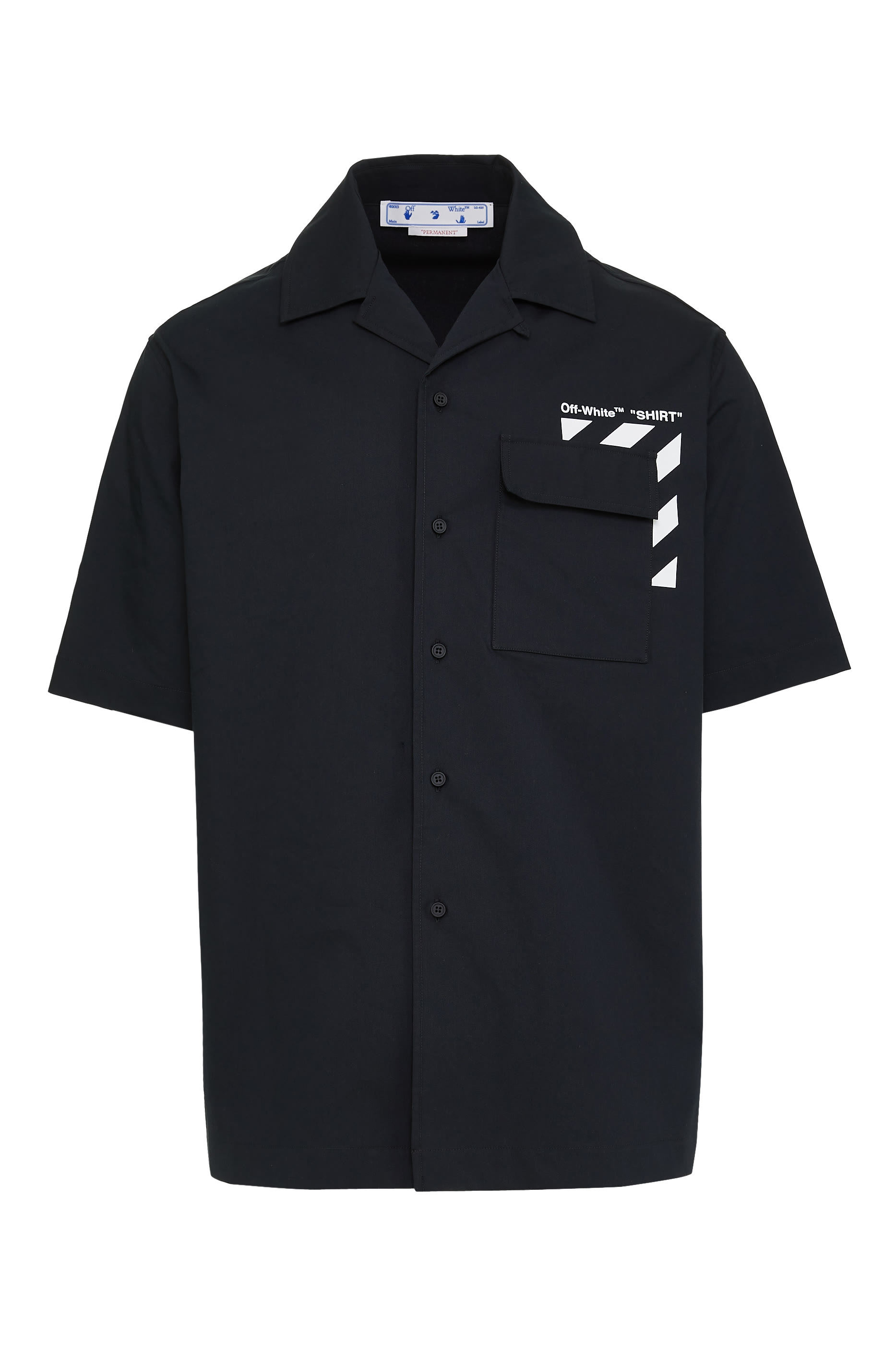 قميص هوليداي بجيب مزين بطبعة خطوط مائلة