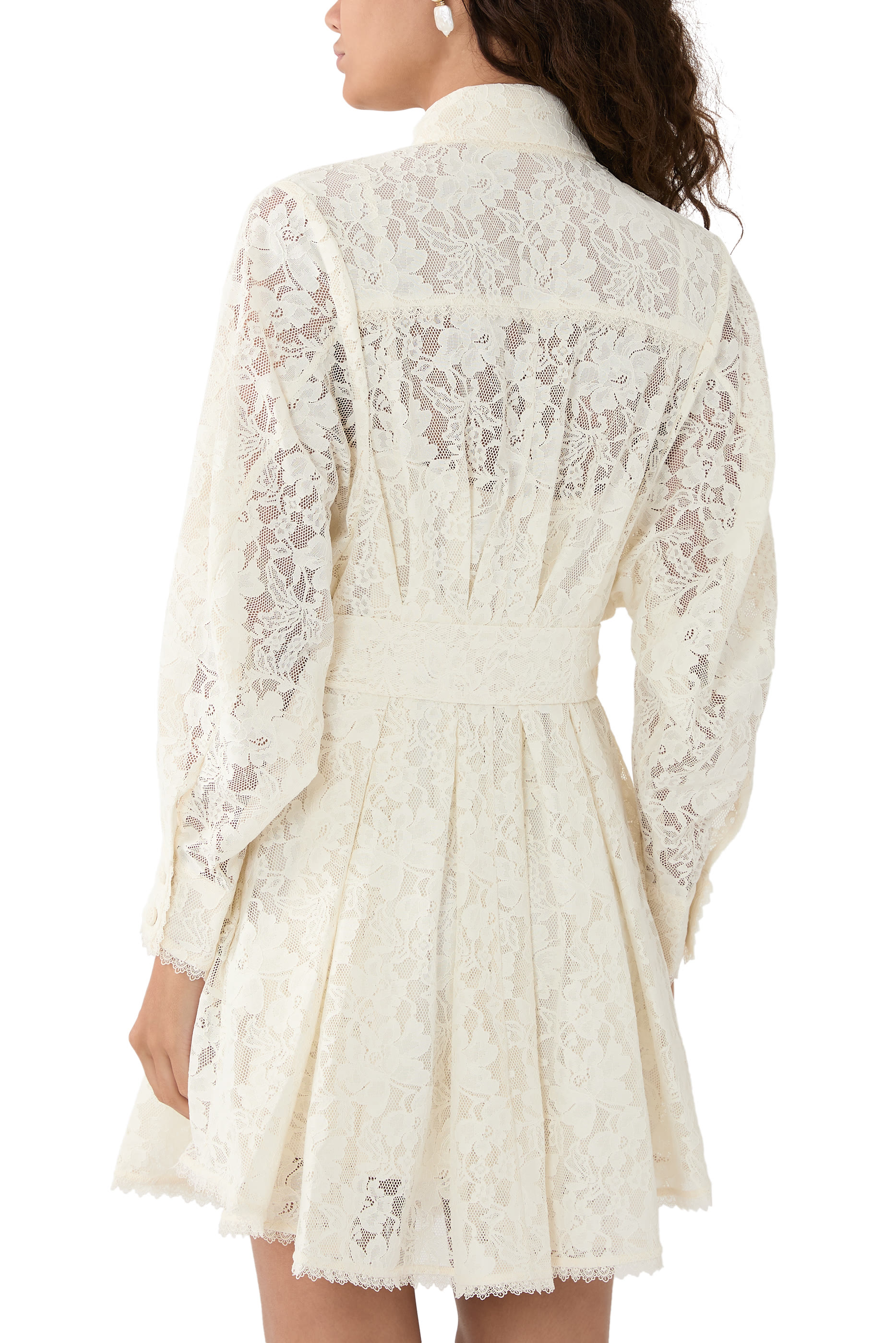 فستان دونينج قصير بياقة