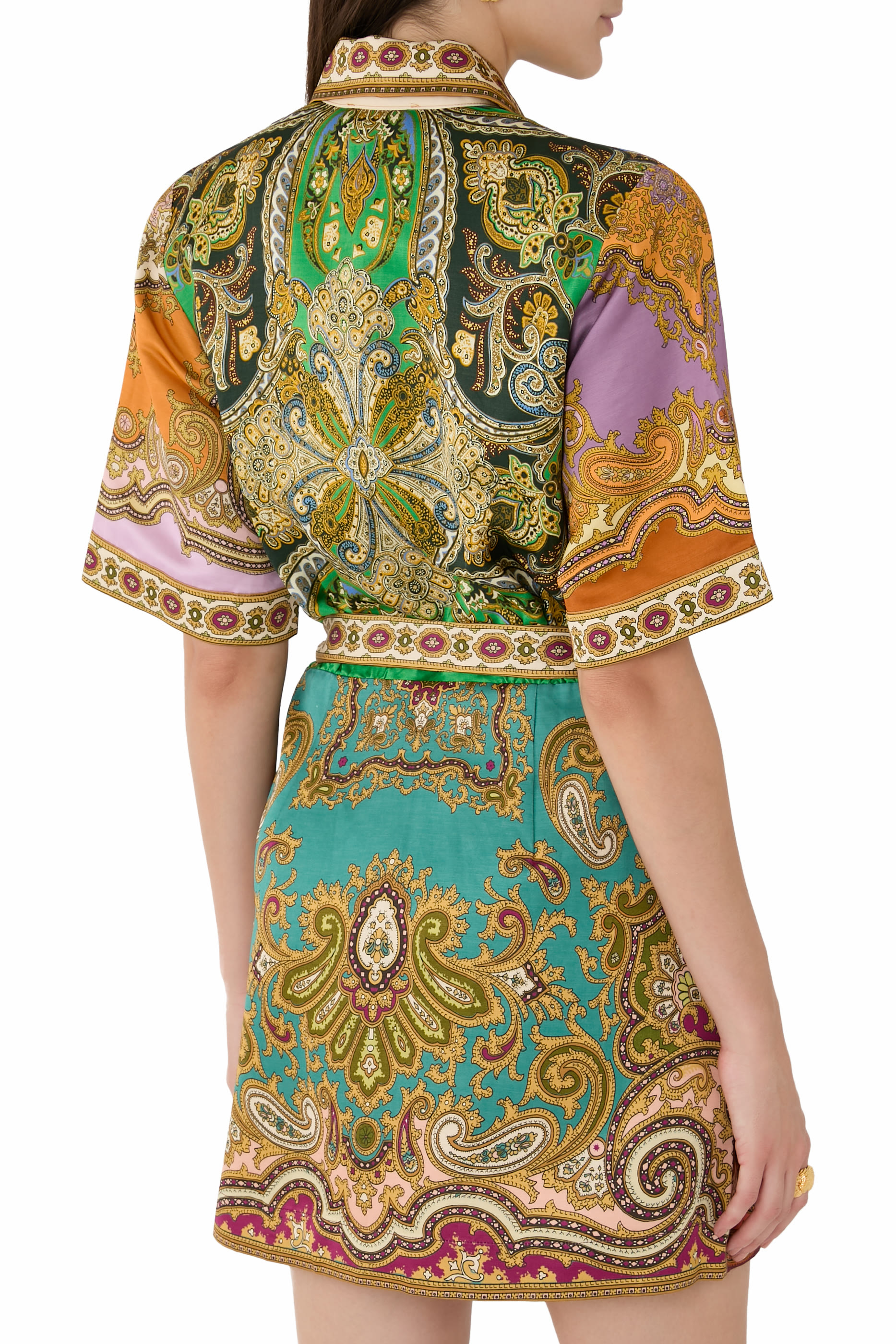 فستان كليمنزا قصير مقسم