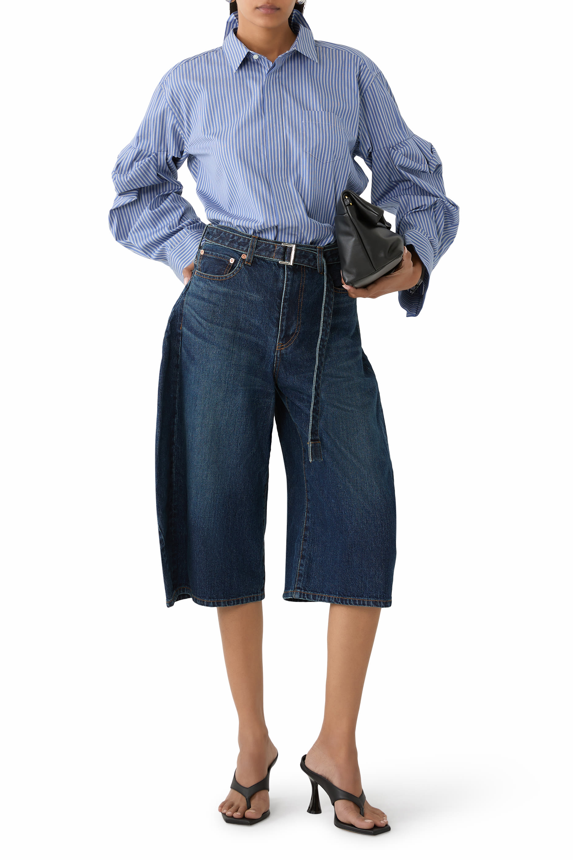 قميص مخطط بوبلين