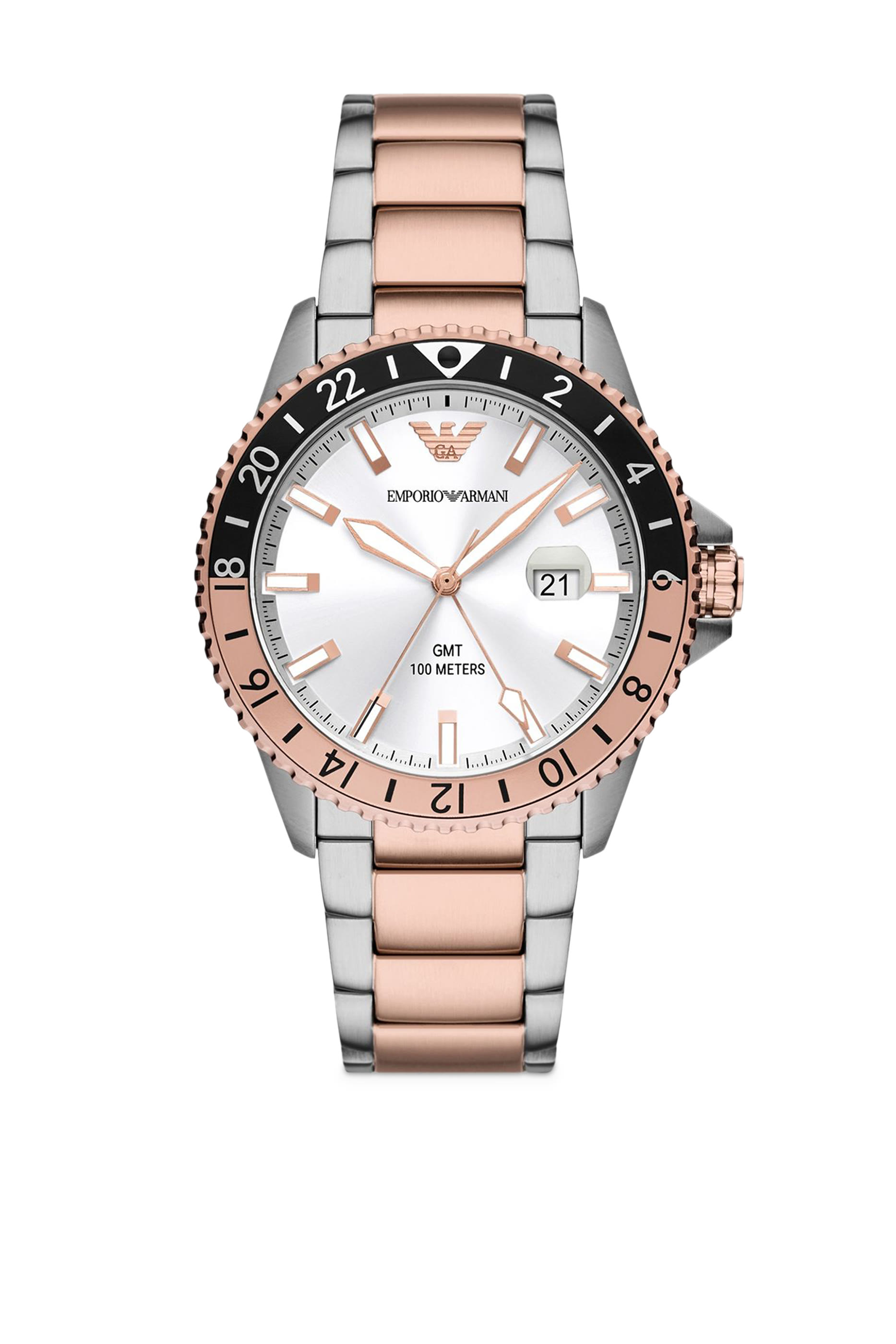 ساعة كرونوغراف 42 مم بلونين ستانلس ستيل