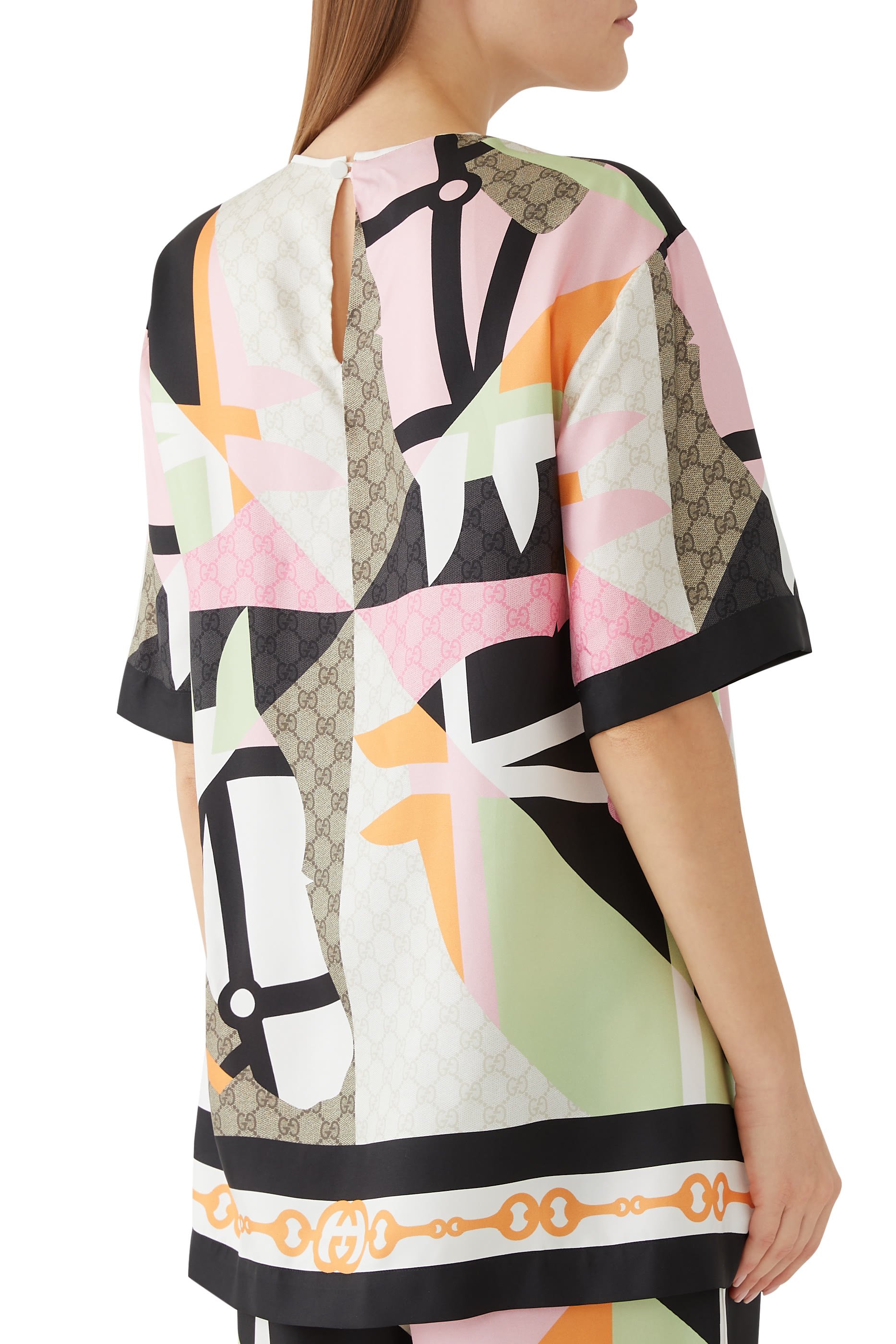 بلوزة بنقشة حصان تويل