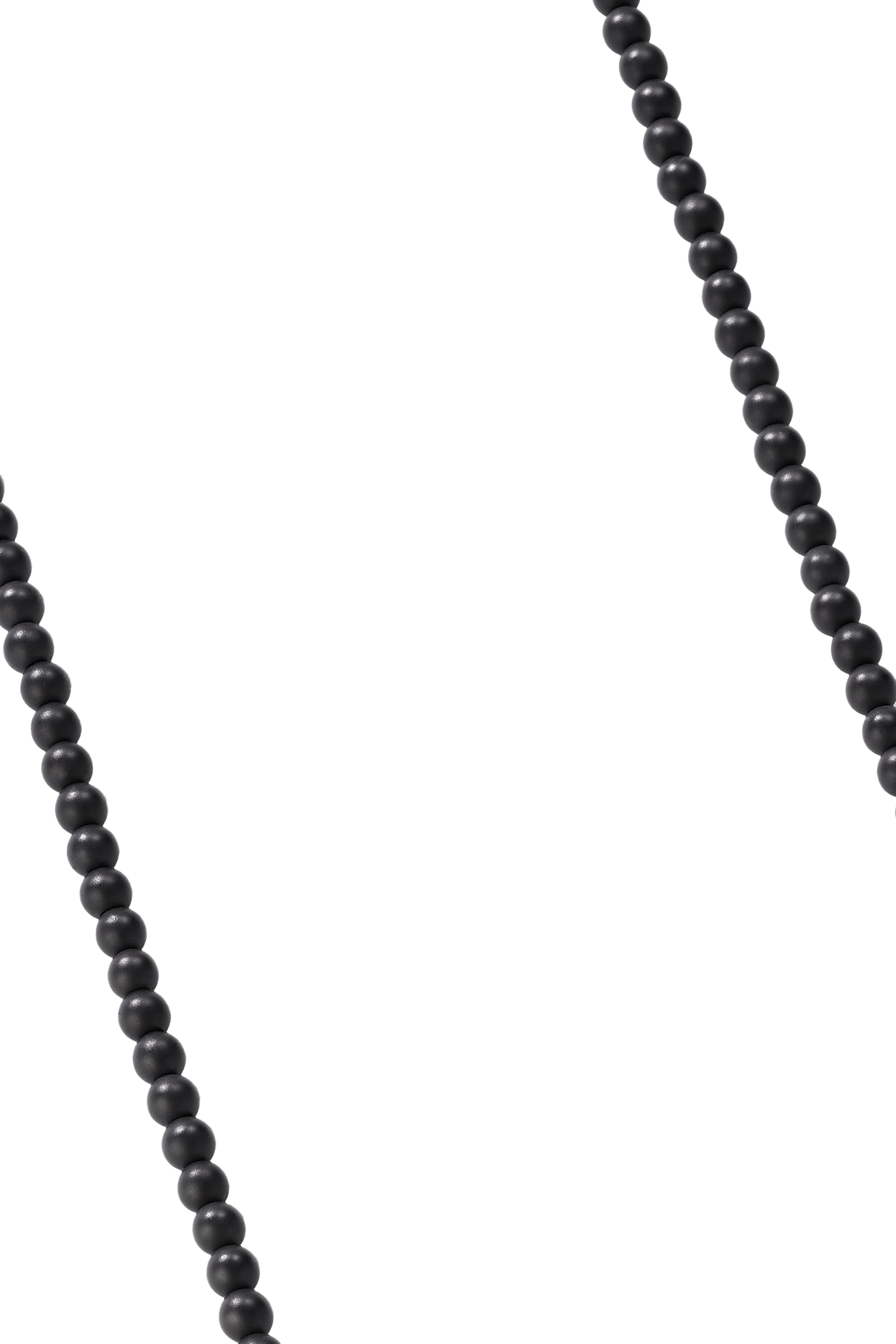 قلادة خرز بتصميم مسبحة، عقيق وفضة إسترلينية