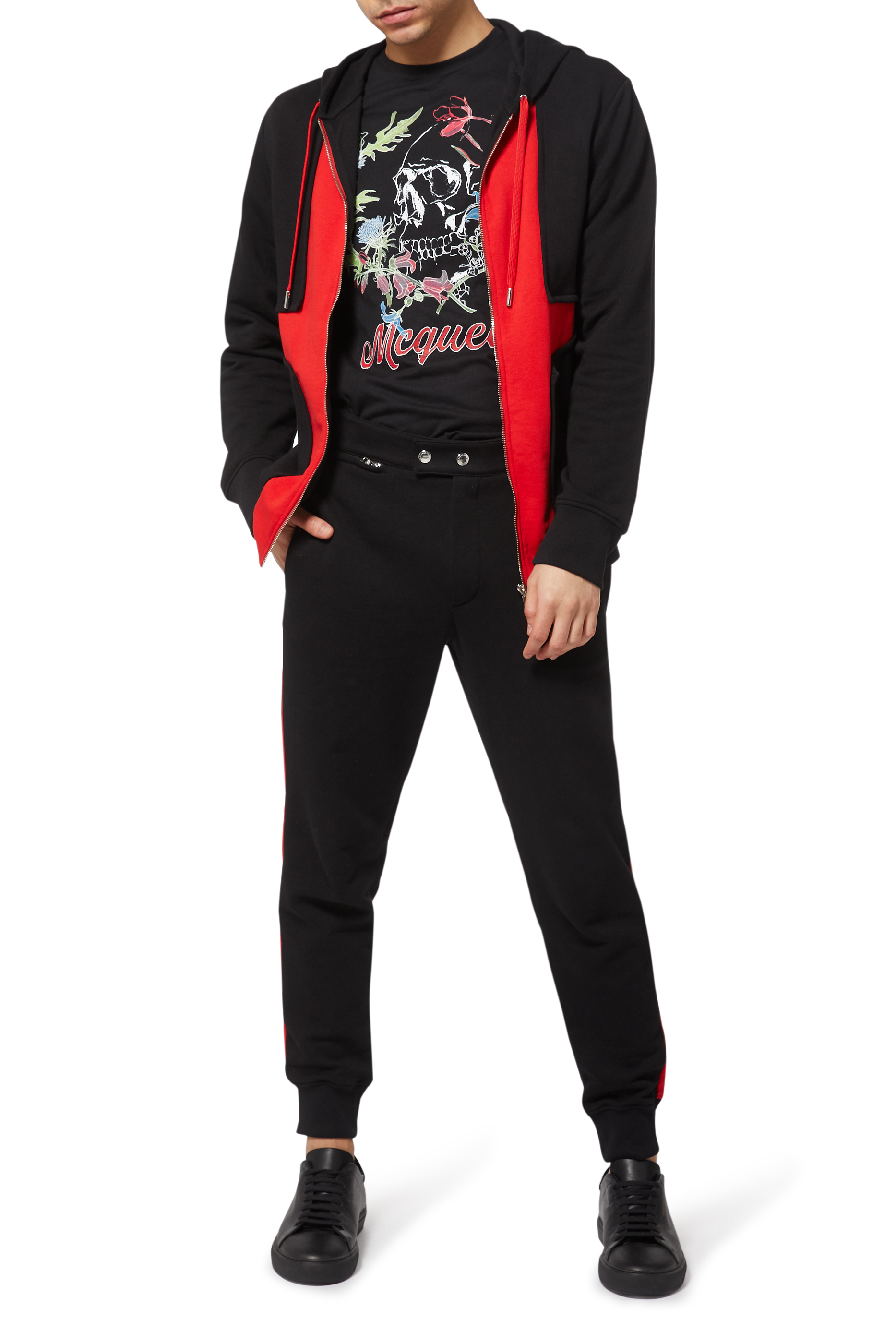 تي شيرت قطن عضوي بطبعة جمجمة