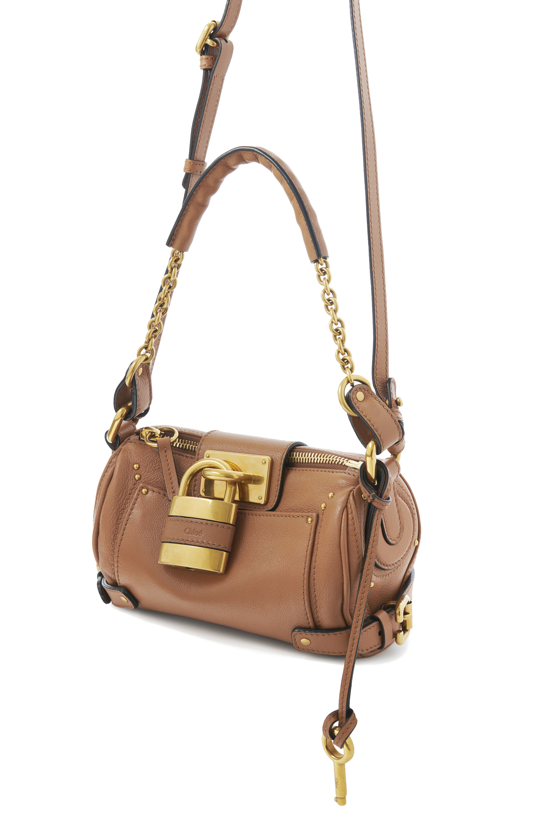 حقيبة بادينغتون صغيرة بحمالة سلسلة جلد