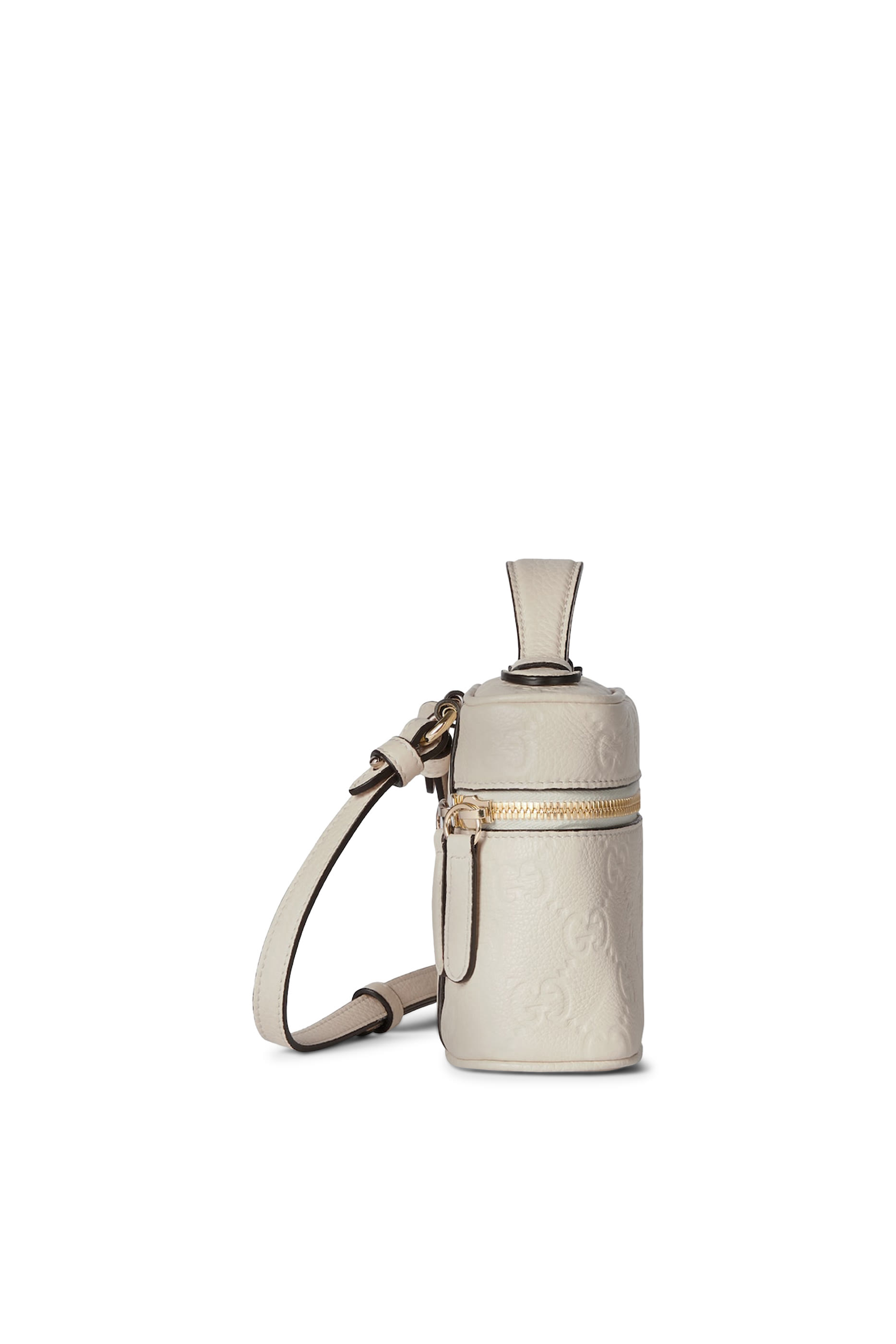 حقيبة كتف صغيرة جدا بنقشة حرفي شعار الماركة