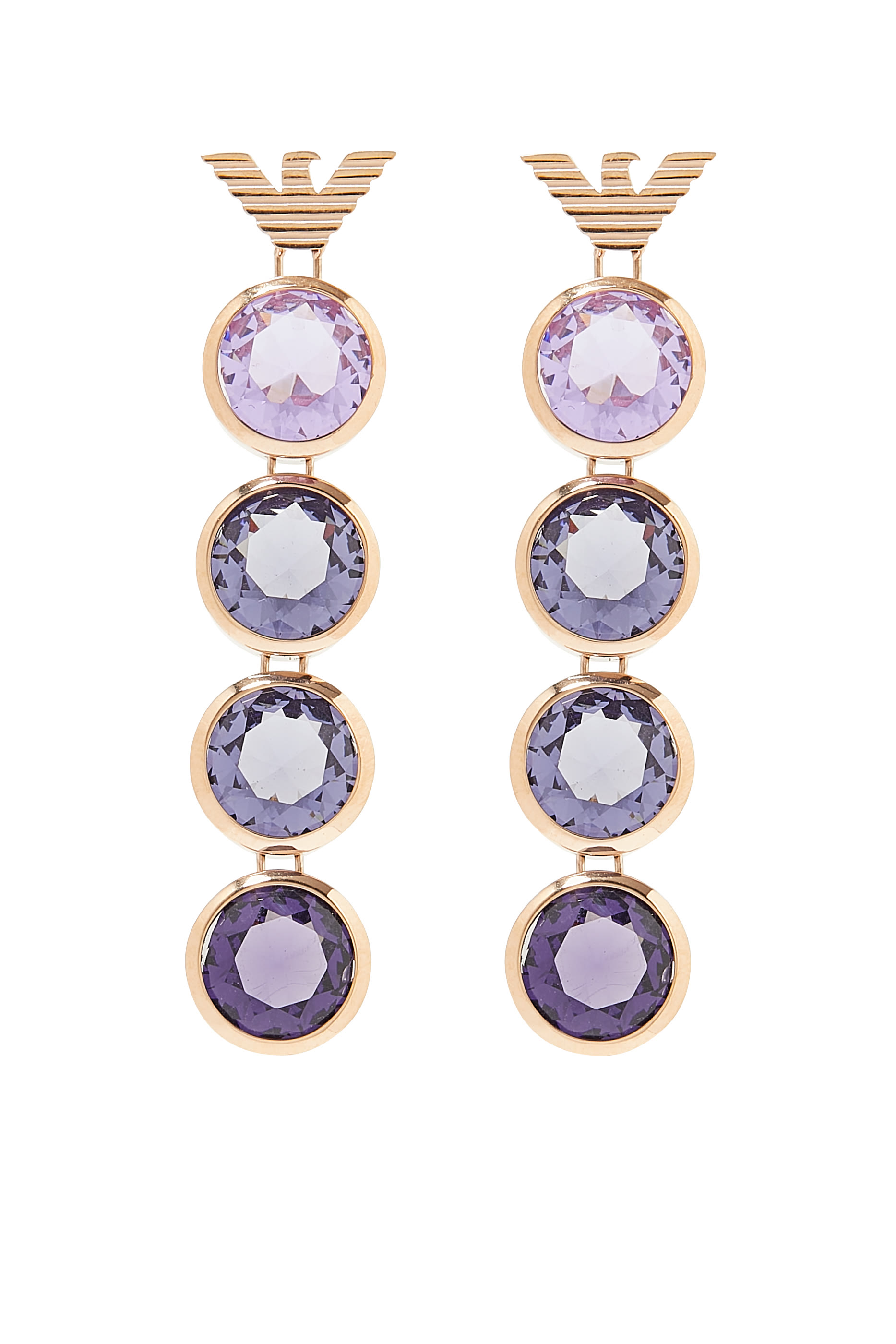 أقراط بشعار الماركة ستانلس ستيل