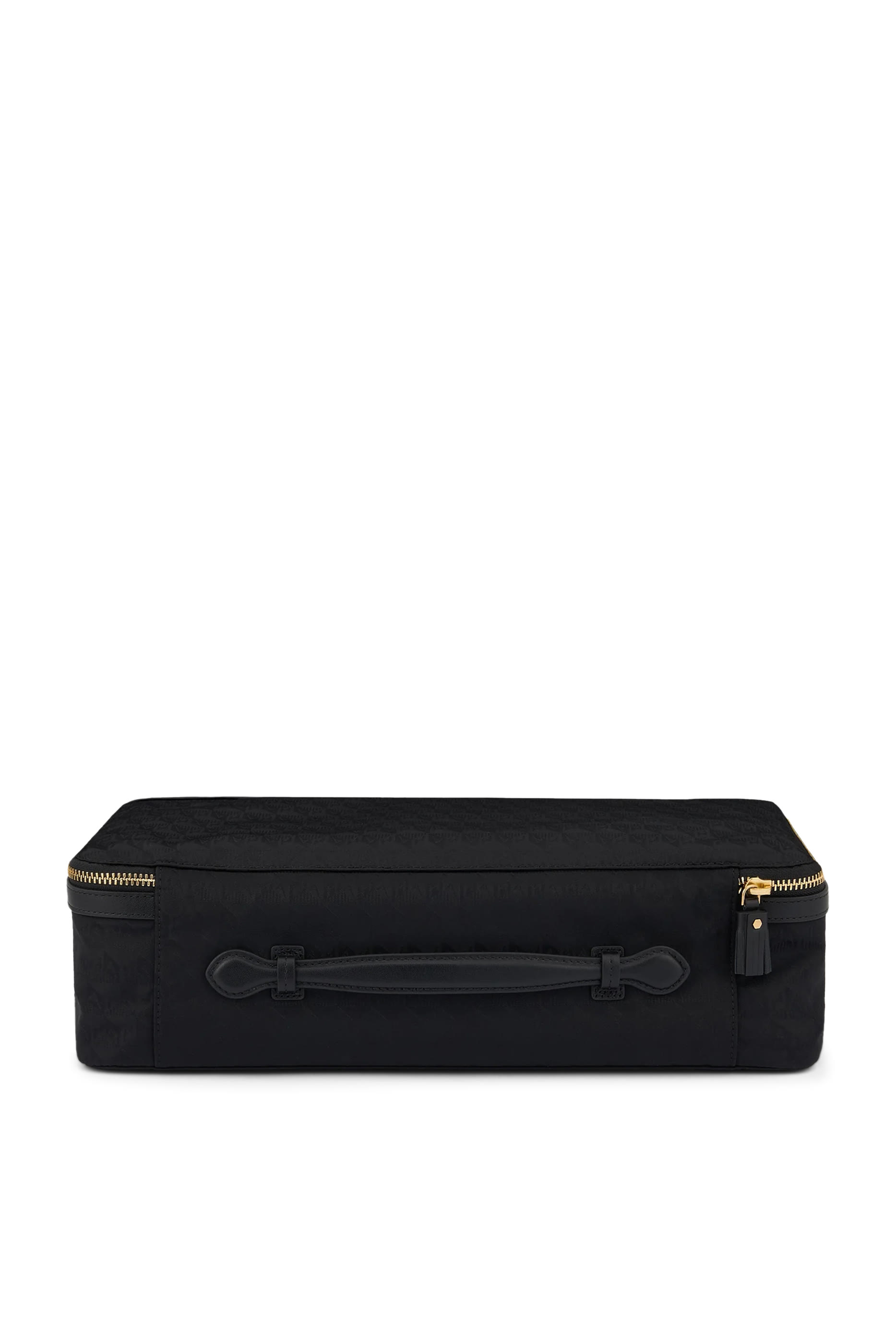 حقيبة السفر لمستلزمات العناية بالشعر بشعار الماركة