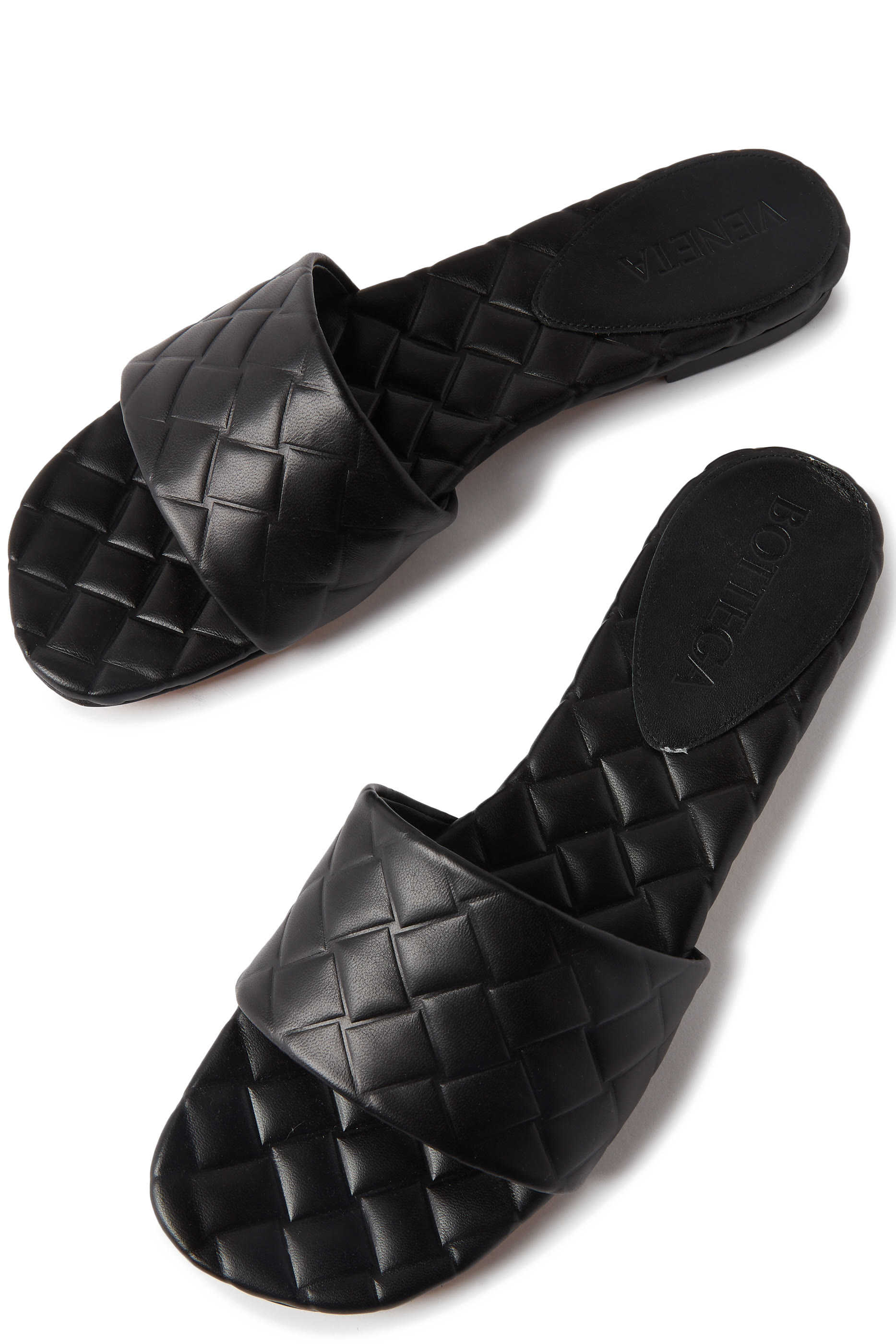 حذاء ايمي مفتوح من الخلف بكعب مسطح جلد