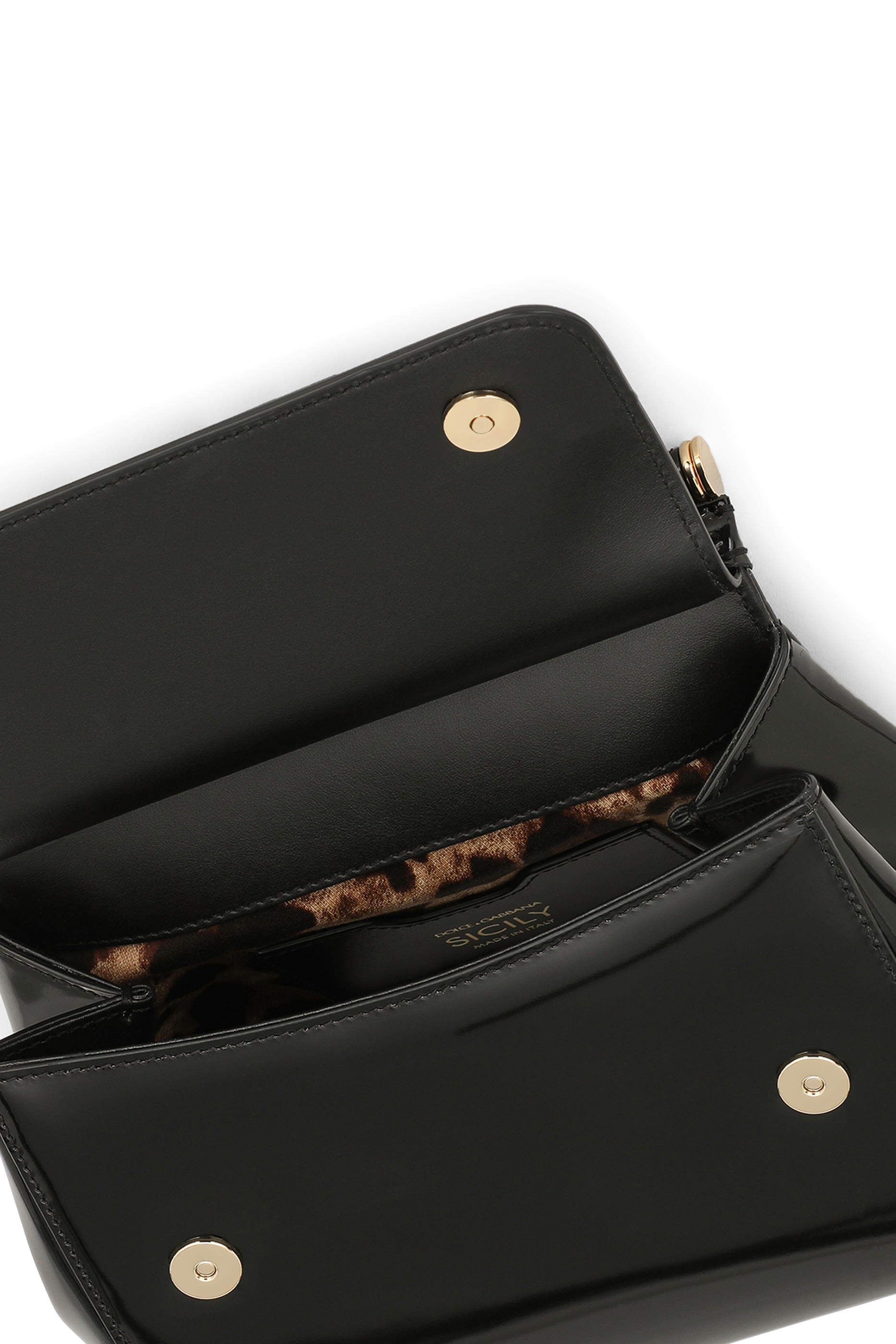 حقيبة يد سيسلي متوسطة جلد عجل مصقول