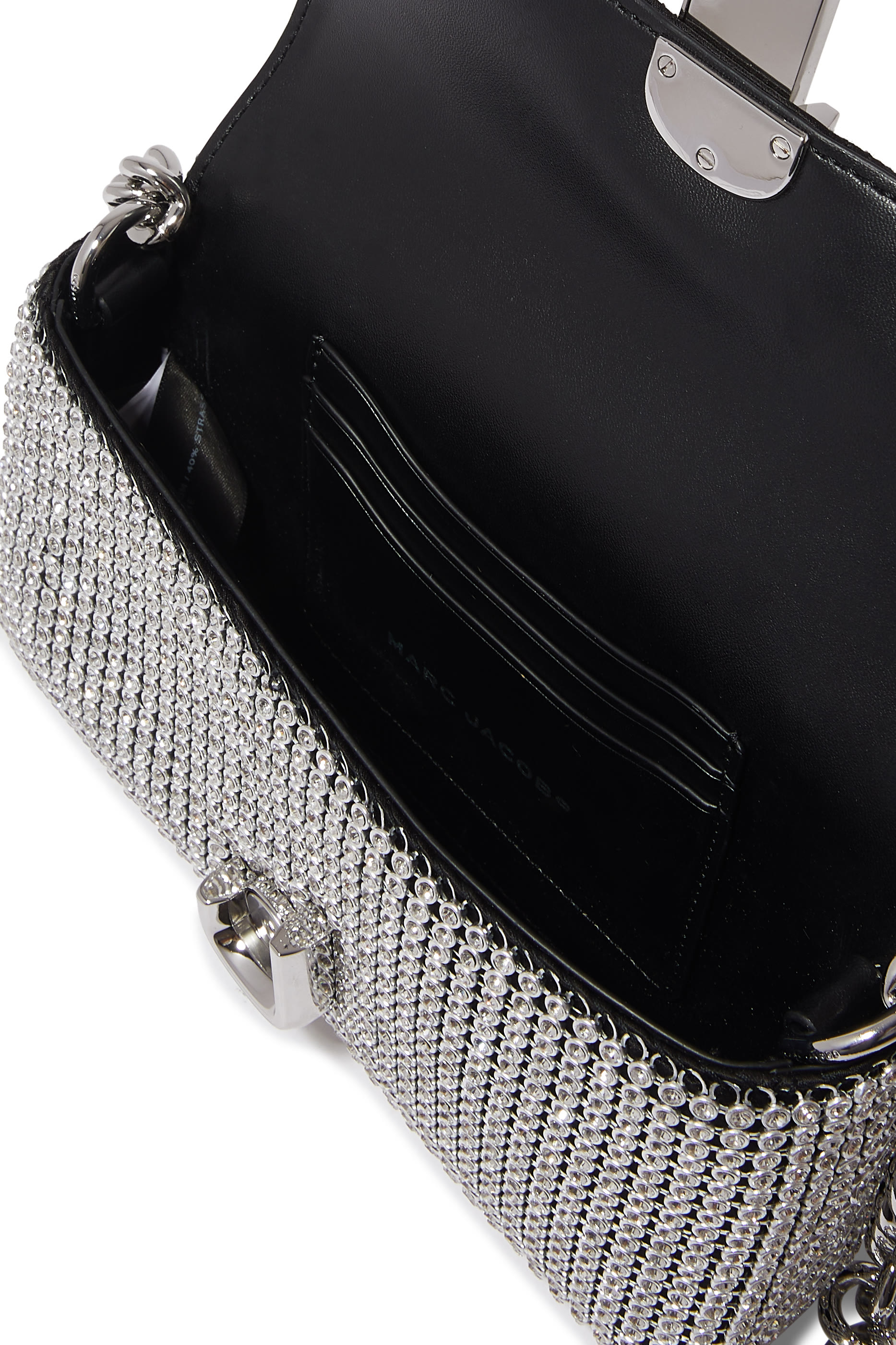 حقيبة كتف صغيرة مرصعة بأحجار الراين