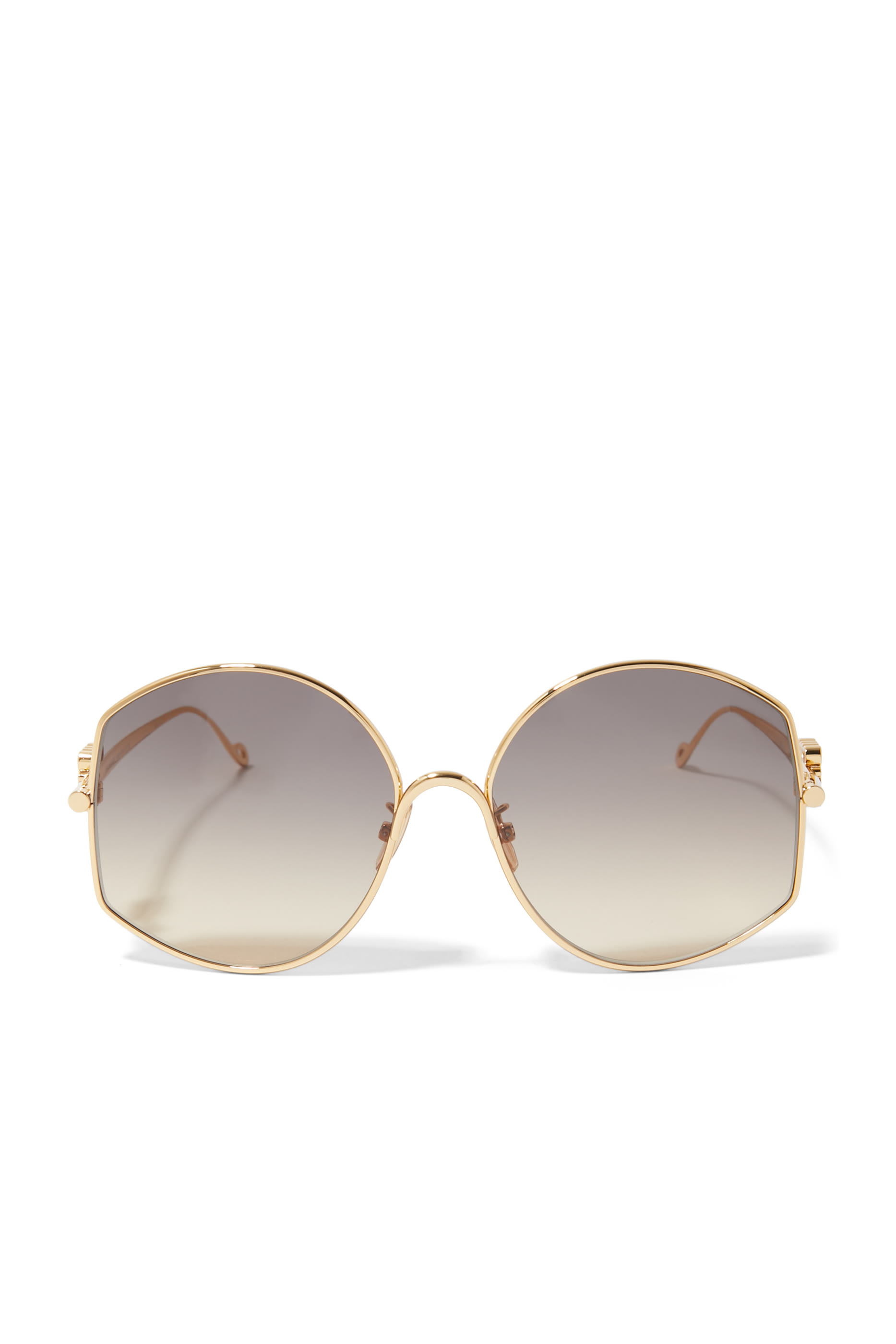 نظارة شمسية سميكة بشعار الماركة