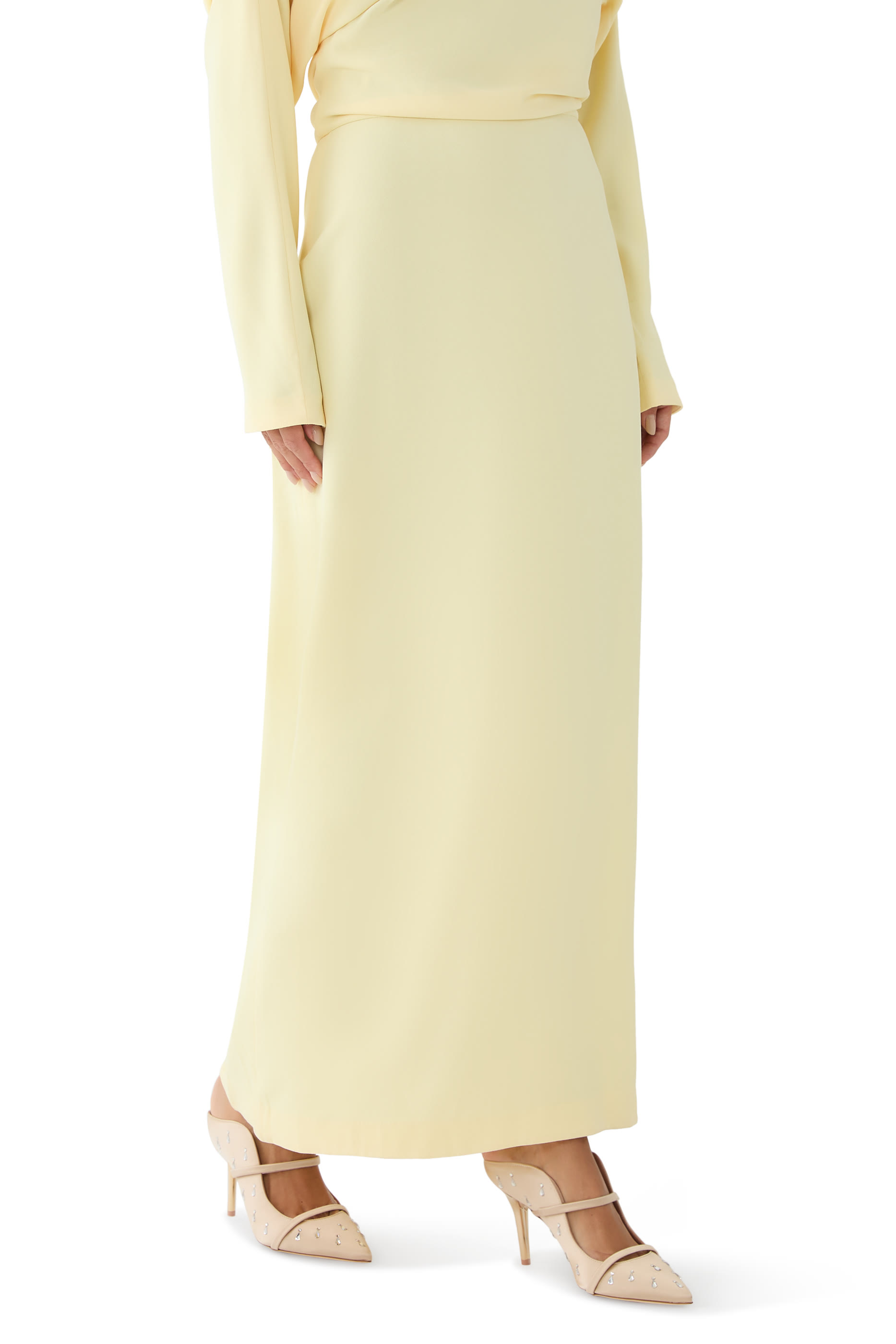 حذاء مورين 85 مفتوح من الخلف بمقدمة مدببة مرصع بالكريستال