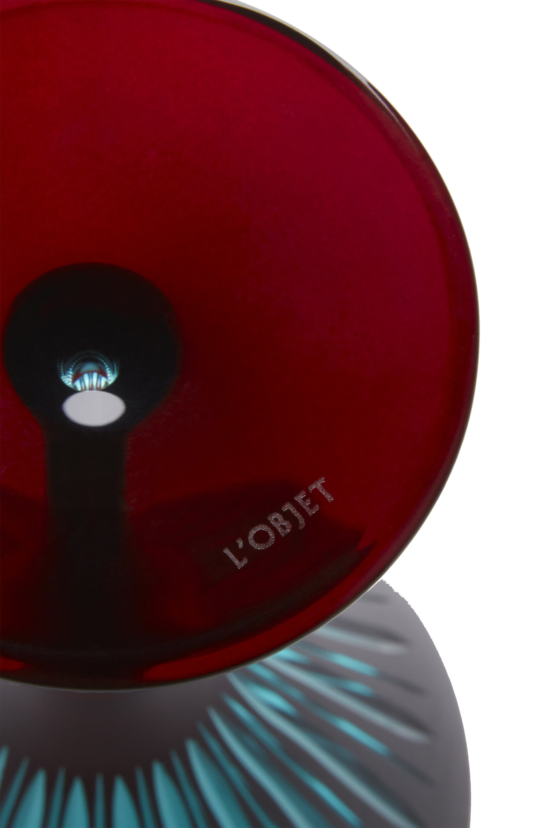 طقم كؤوس مشروبات فاخرة بريزم  بوردو، 4 قطع